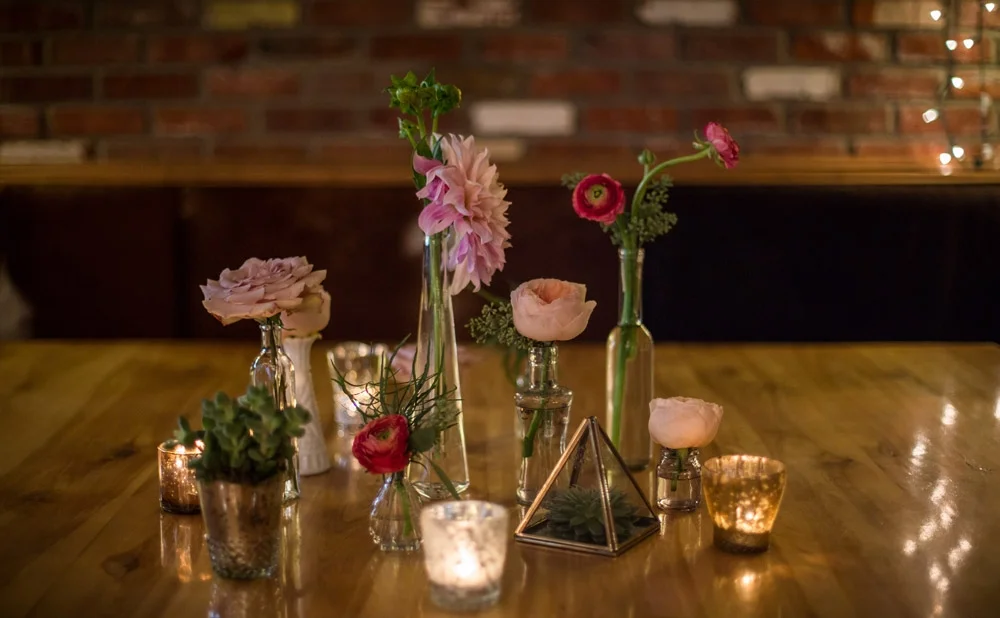 Bud Vases Floral Centrepieces
