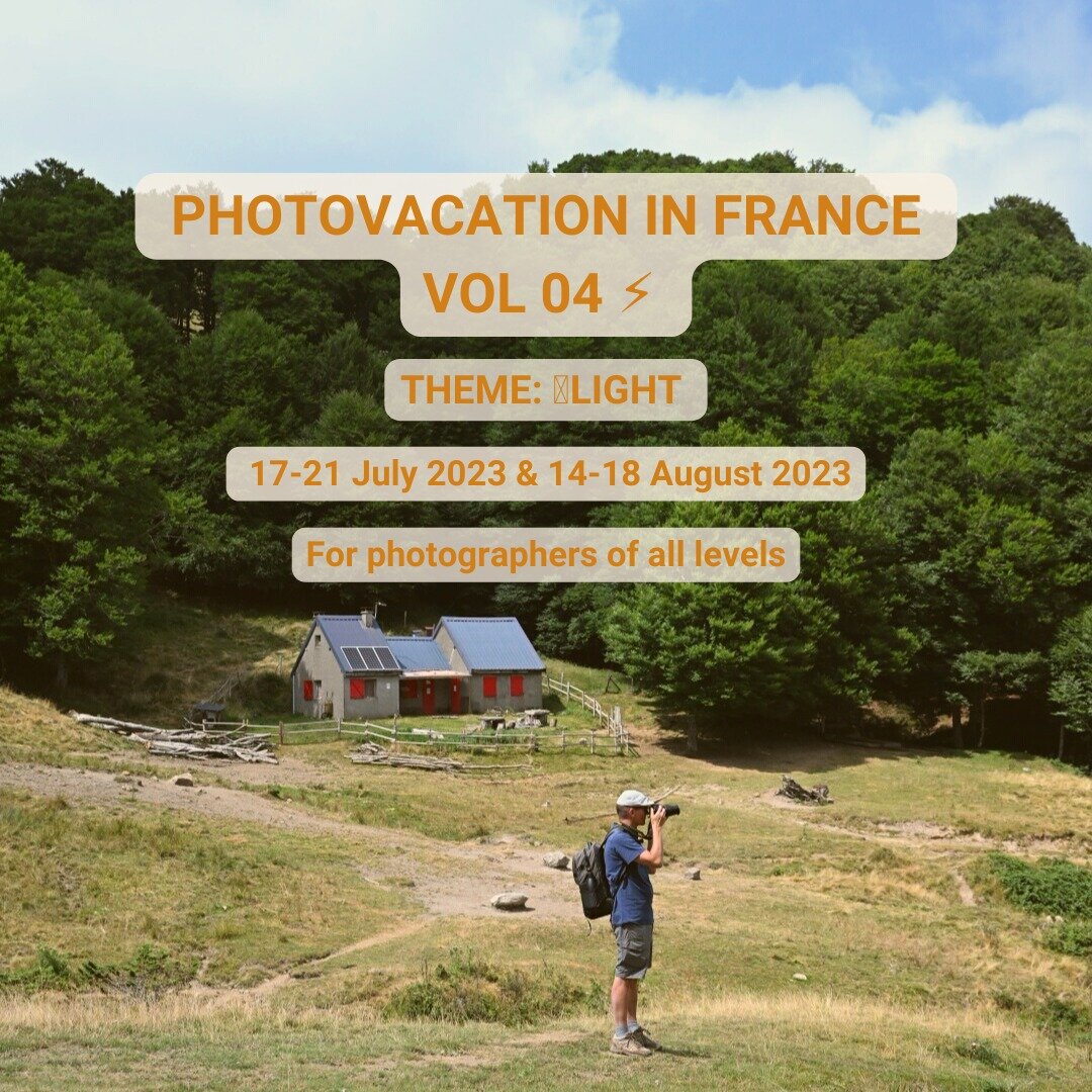 We are back! So happy to announce our PHOTOVACATION IN FRANCE VOL 04 ⚡️ with the @sisters.of.saleich!

~MORE INFO AND BOOK VIA LINK IN BIO ~

17-21 July 2023 &amp; 14-18 August 2023

Designed for photographers of all levels that are looking for a vac