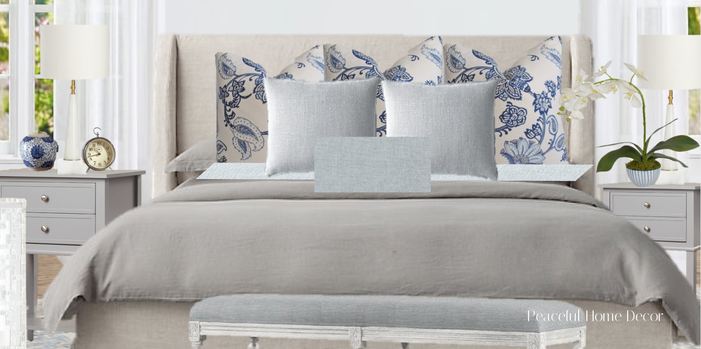 Close up of $5,000 dollar room pillows 