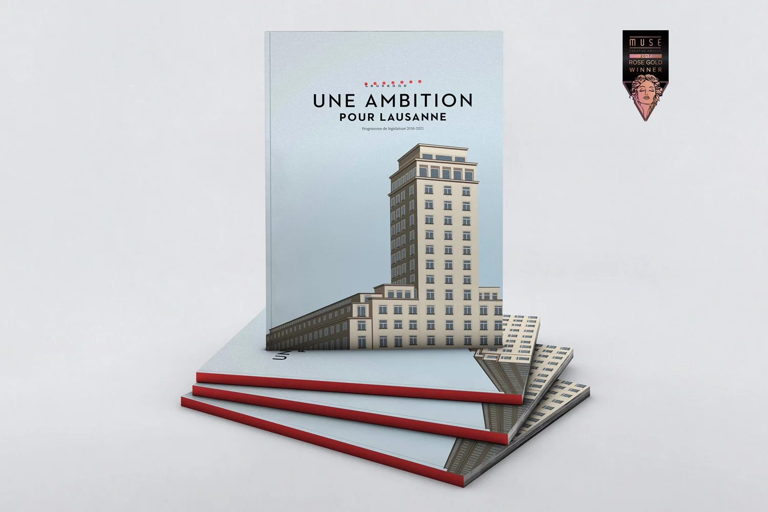 Programme de législature 2016-2021 Ville de Lausanne Illustration & design by mashka Rosé Gold Award 2017 aux Muse Creatives Awards © fannyducommun
