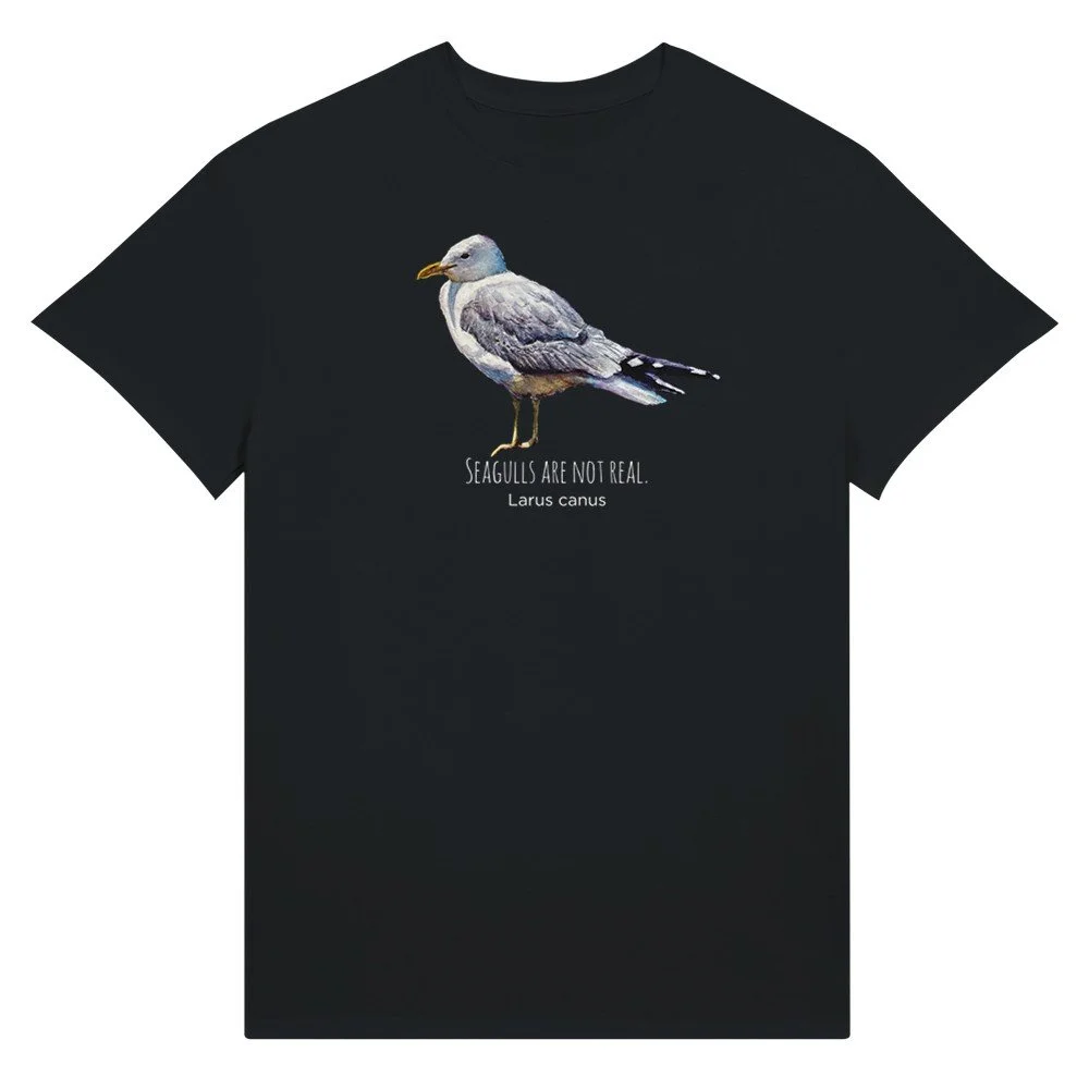 Common Gull, Premium cotton T-shirt.