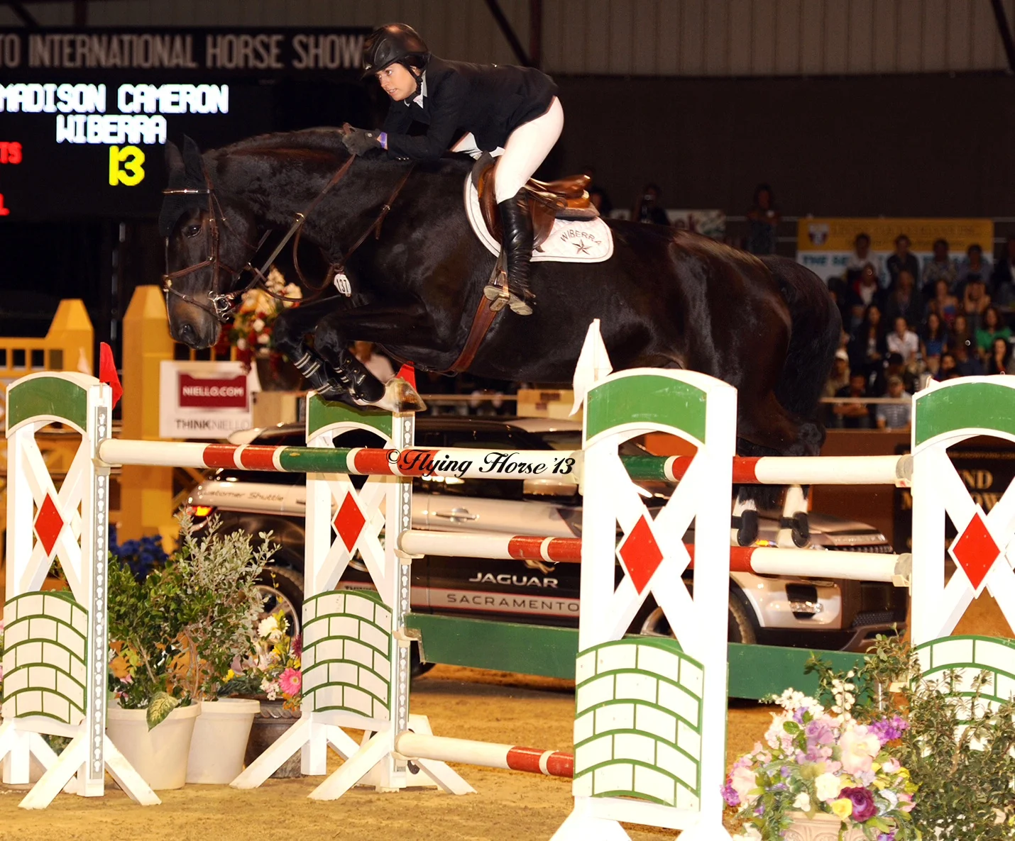 Madison Cameron and Wiberra competing in the Sacramento International Horse Show World Cup Qualifier