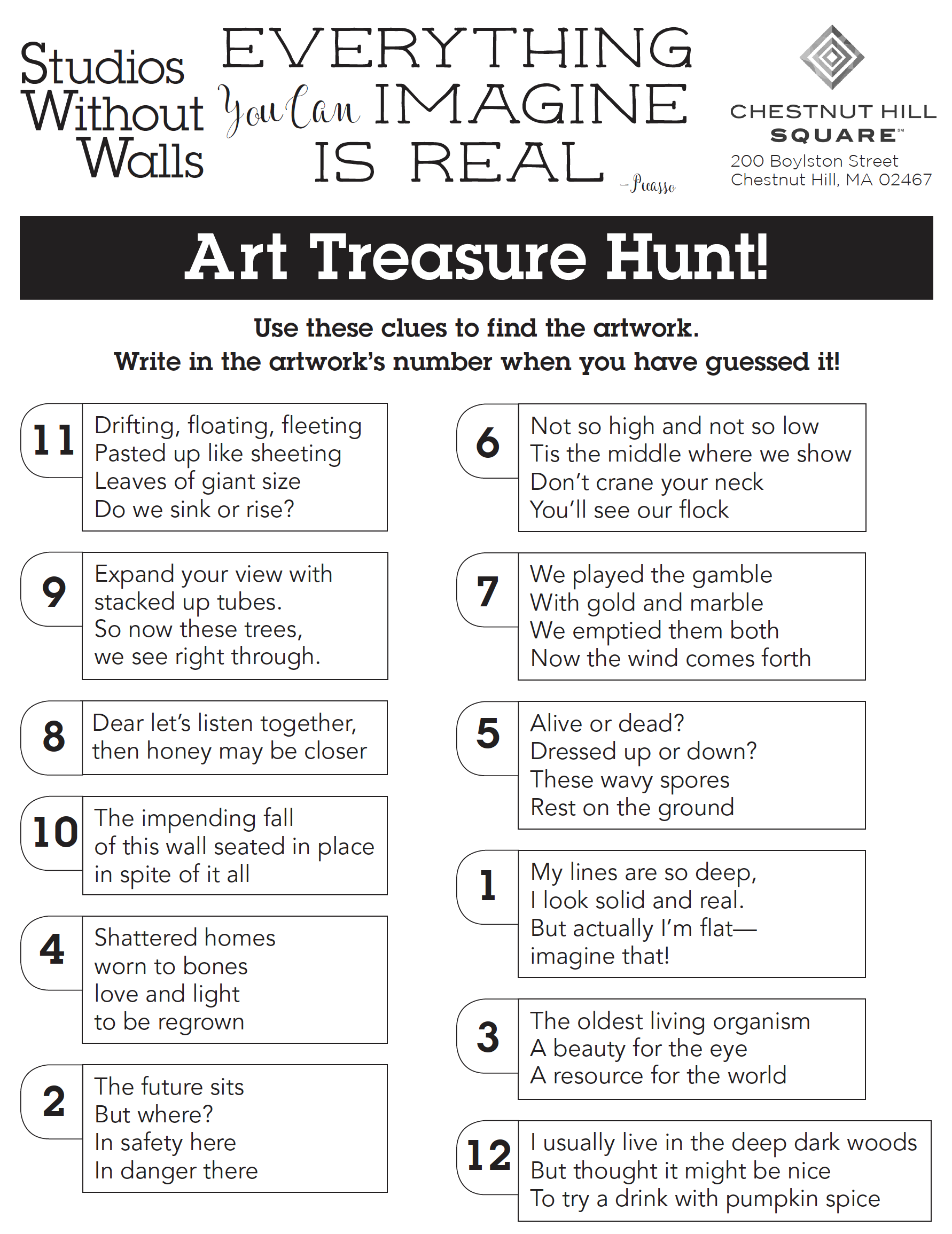 Treasure Hunt Answers
