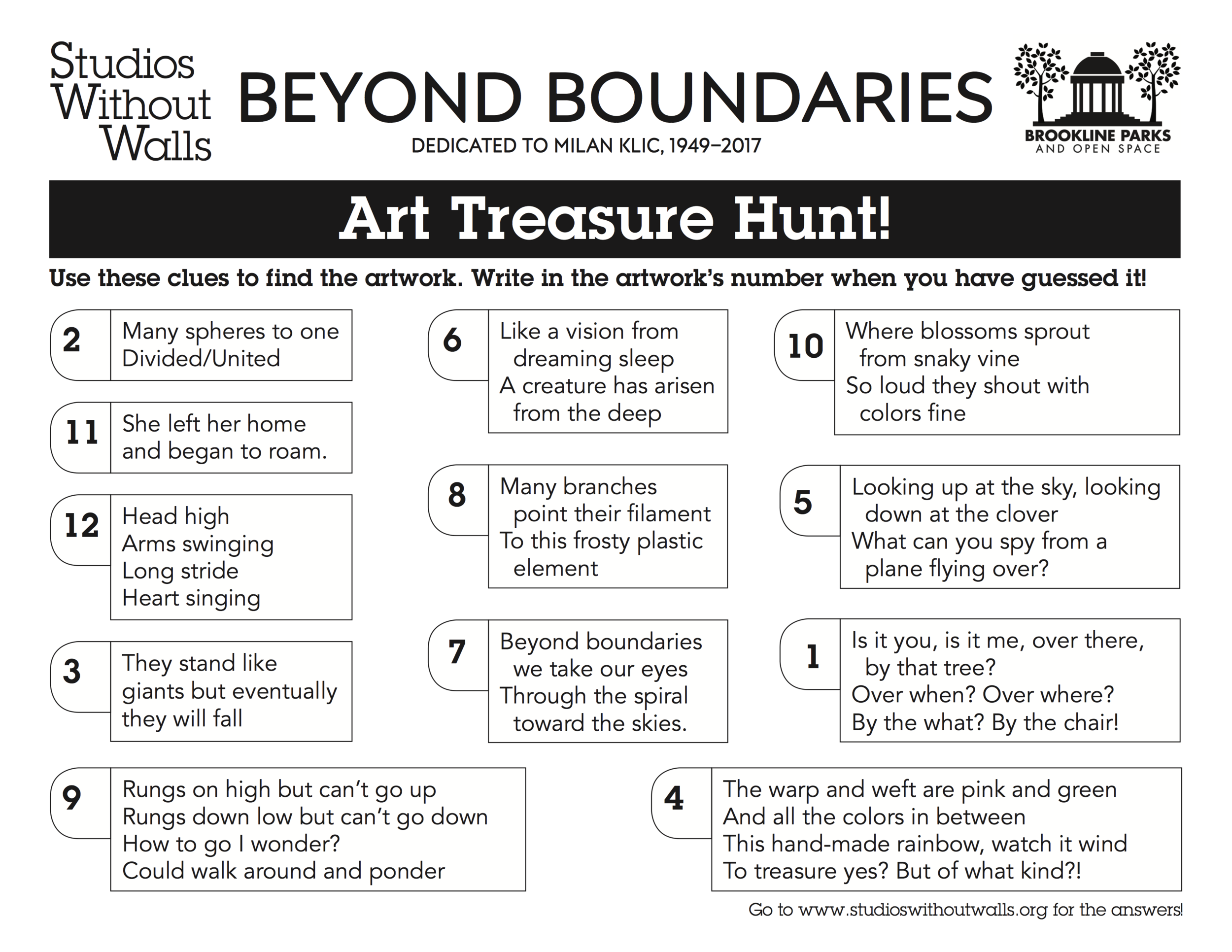 Beyond Boundaries Treasure Hunt Answers