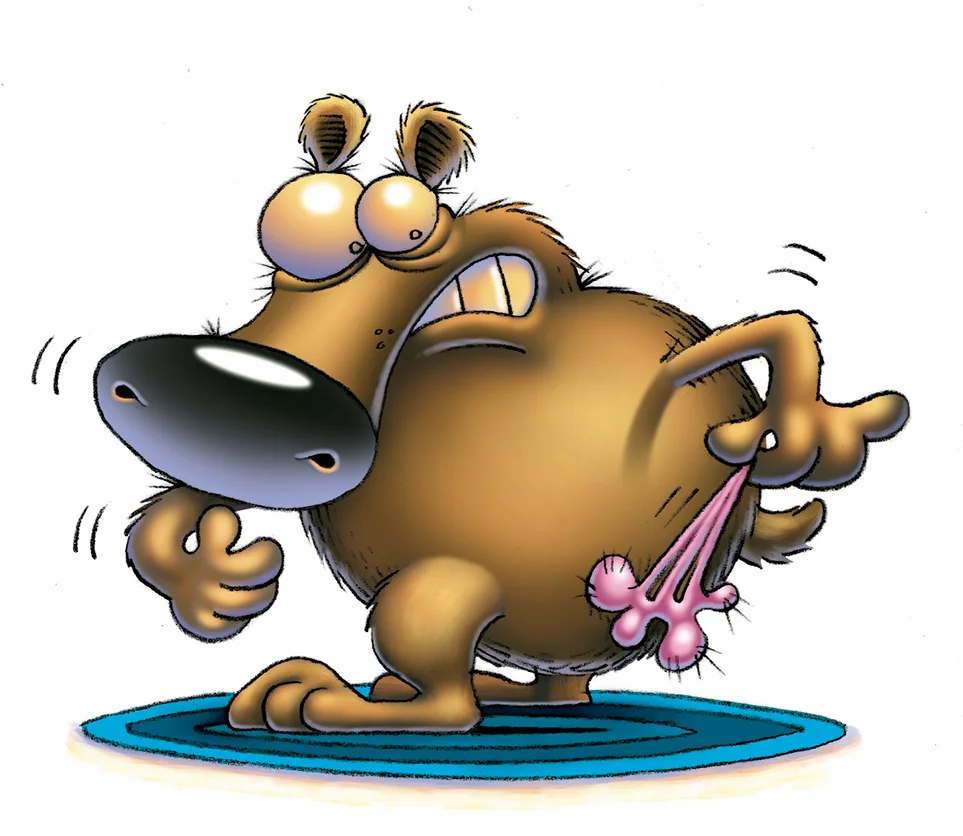 The big cub tugs the gum.jpg