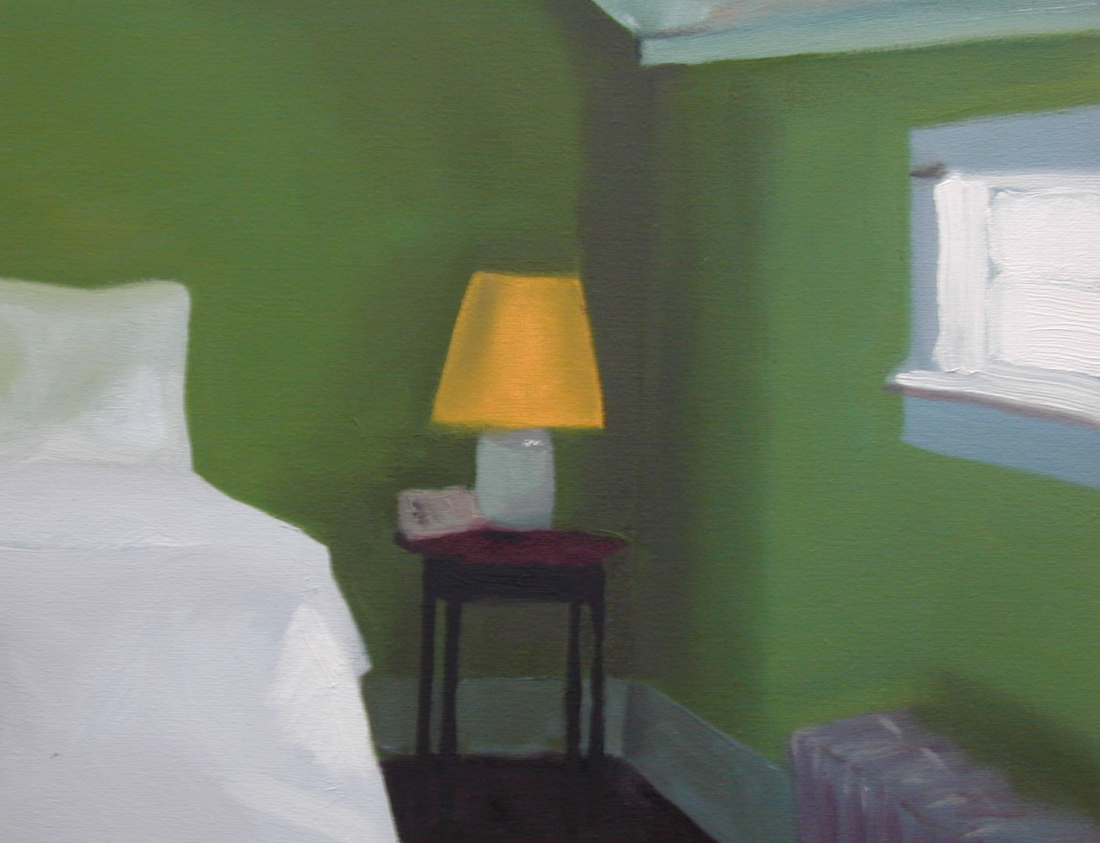 Well room. 8 x 10 inches, oil on canvas (sold)