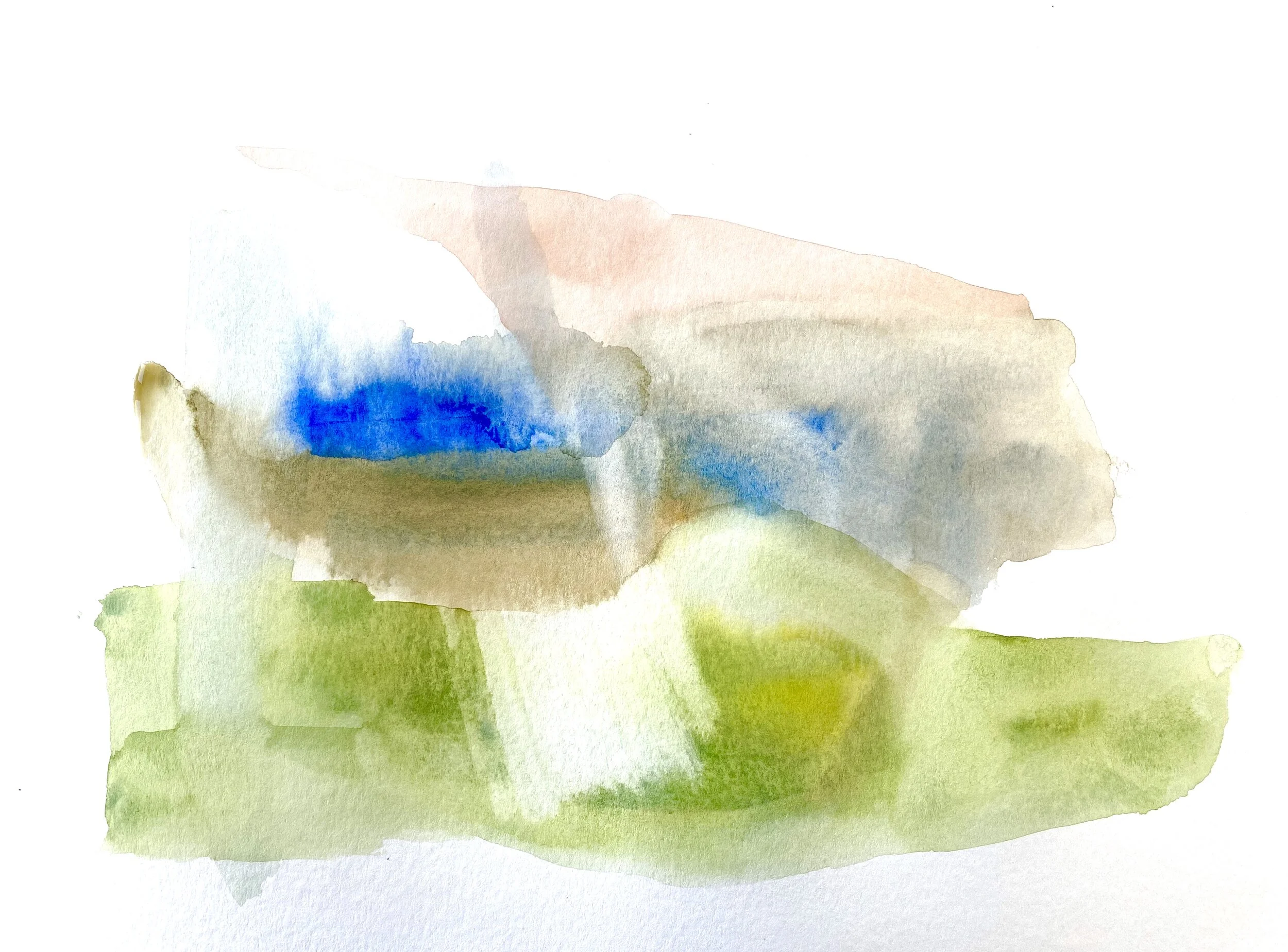 Walk With You, 2020. 11x15 inches Watercolor (sold)