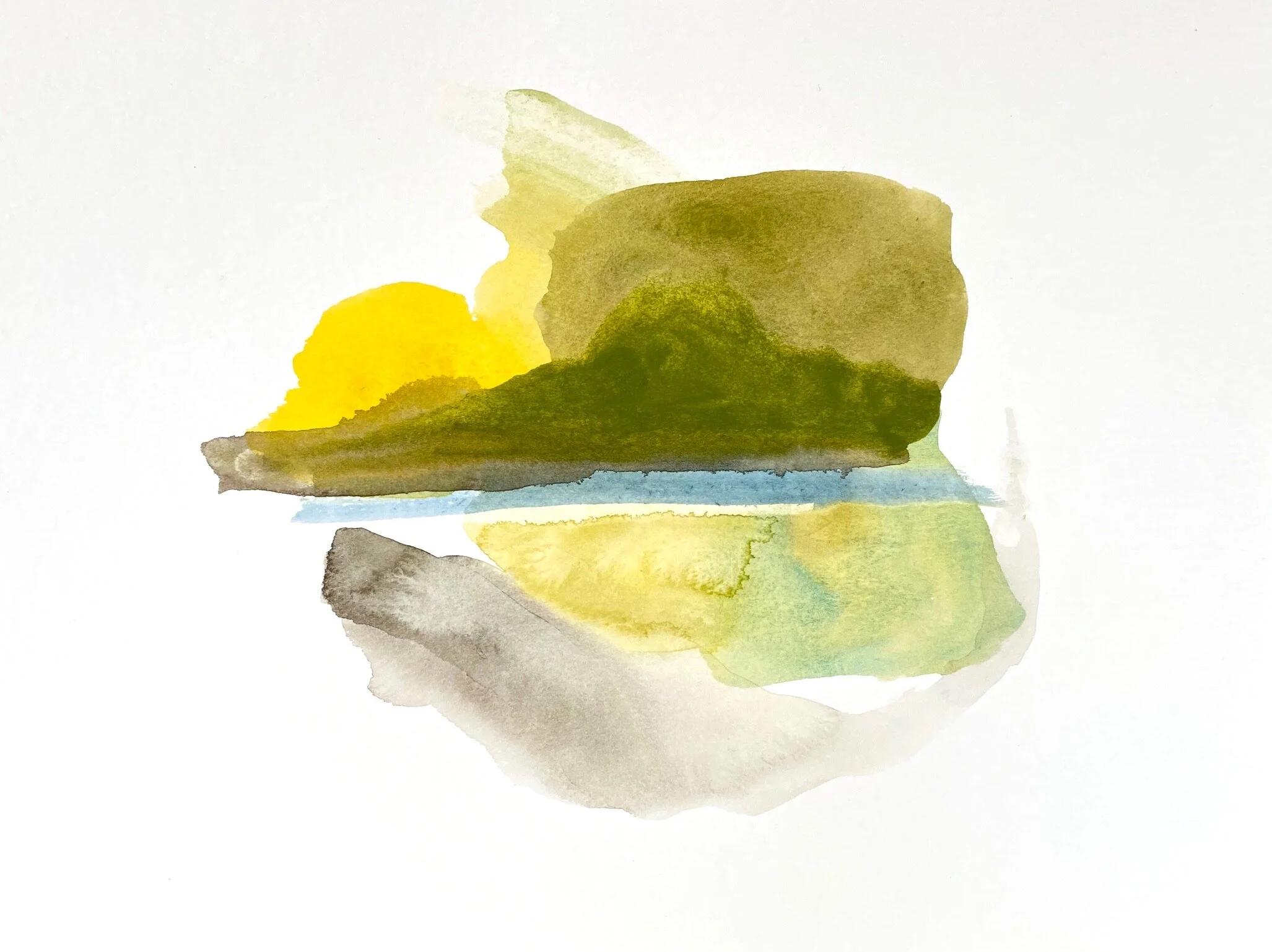 Grab The Kayak, 2020. 9x12 inches, watercolor.