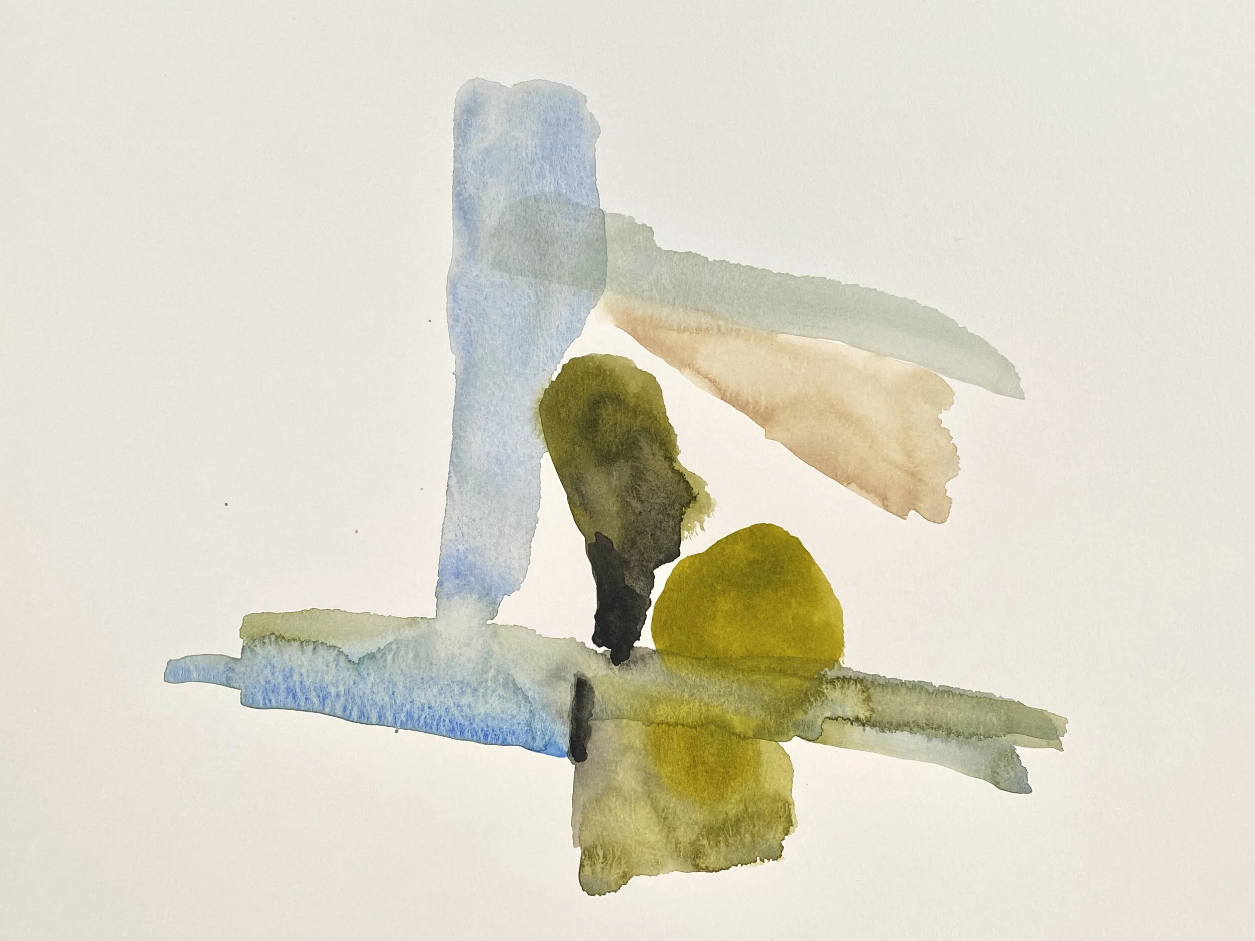 First, 2021. 11x15 in. Watercolor