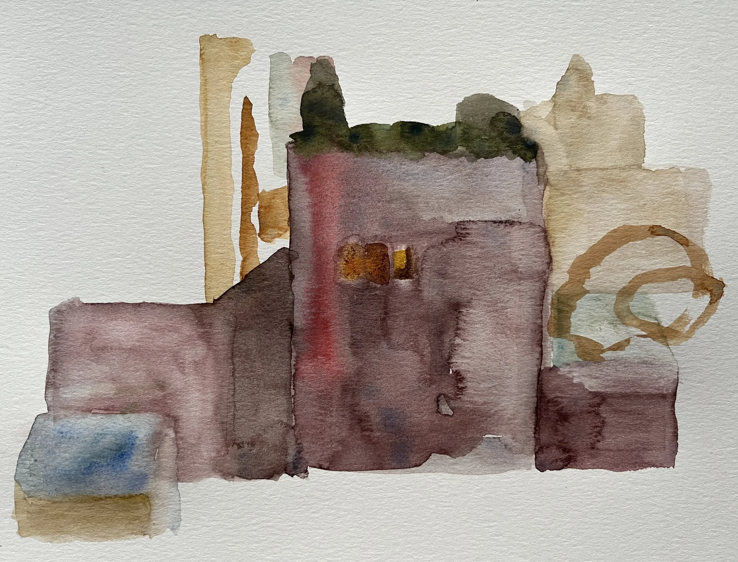 First Light, 2022. 9x11 in. watercolor