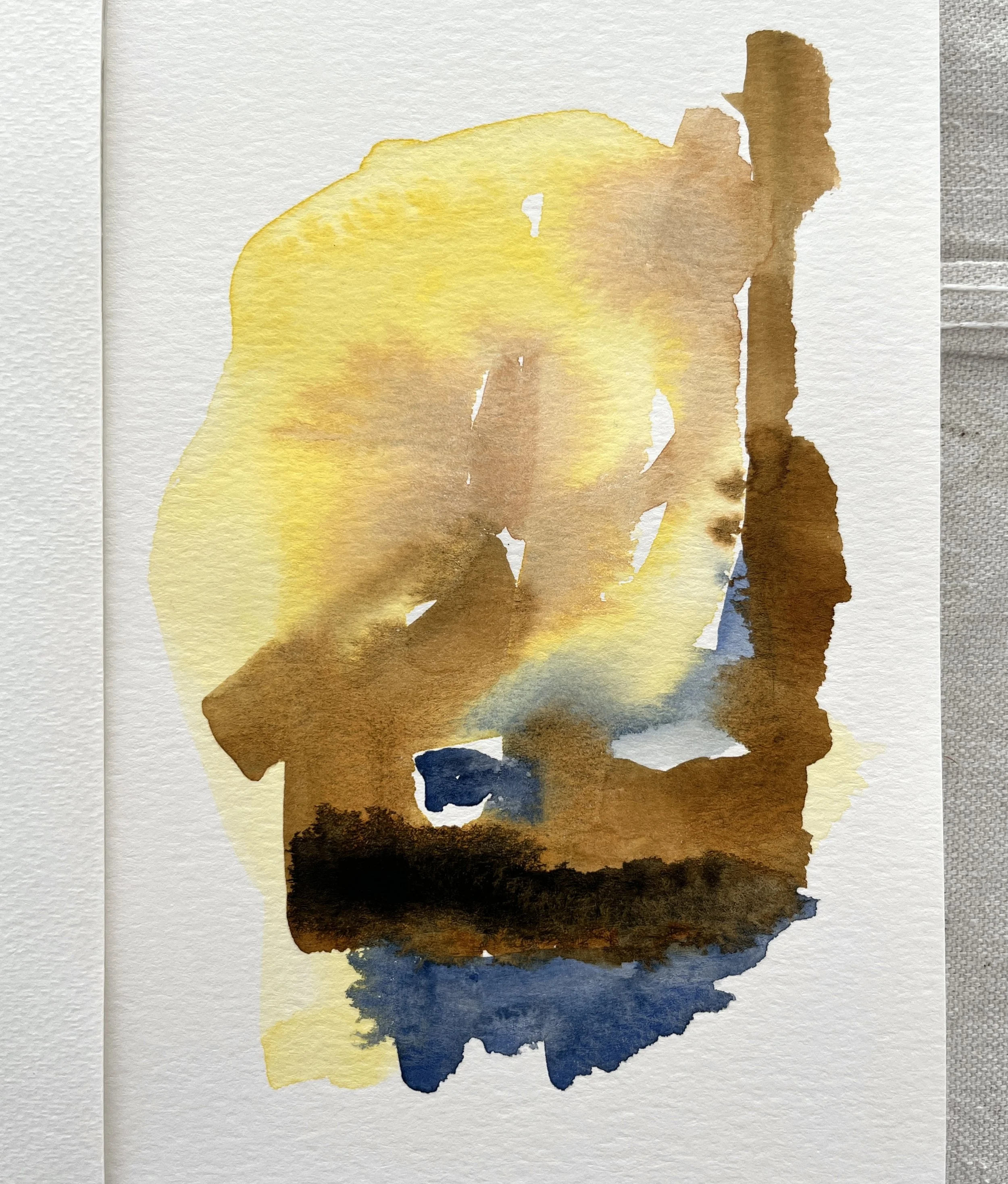 Not Sure Why, 2022. 8.5x5.5 in. Watercolor