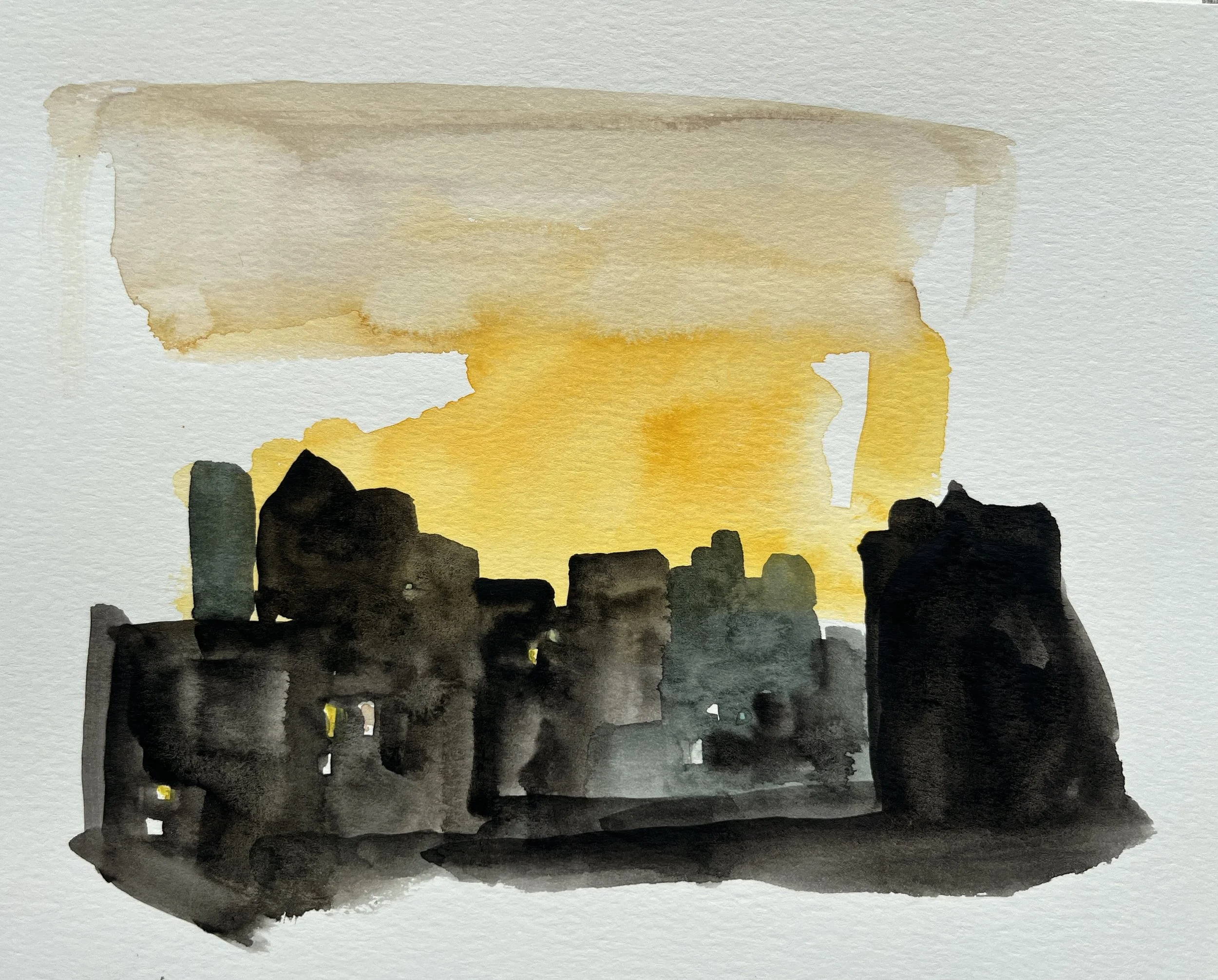 I Forgot, 2022. 9x11 in. Watercolor