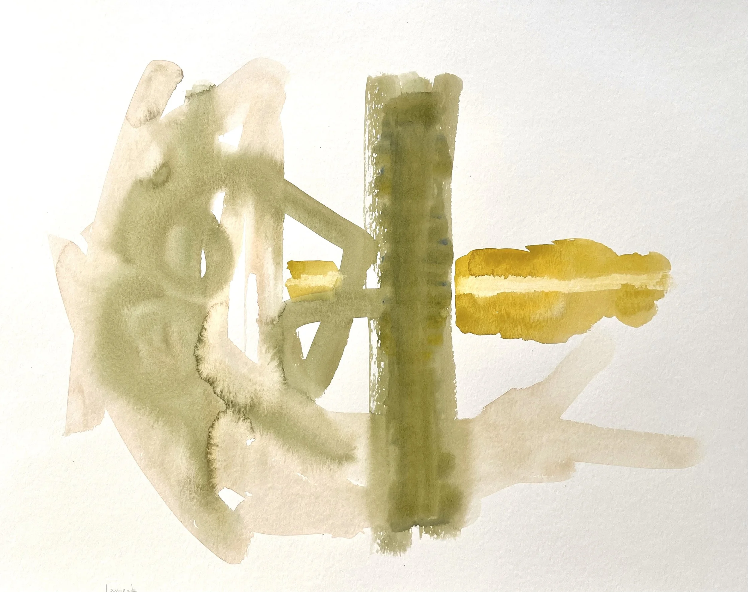 Lemonade, 2023. 18x24 in. Watercolor