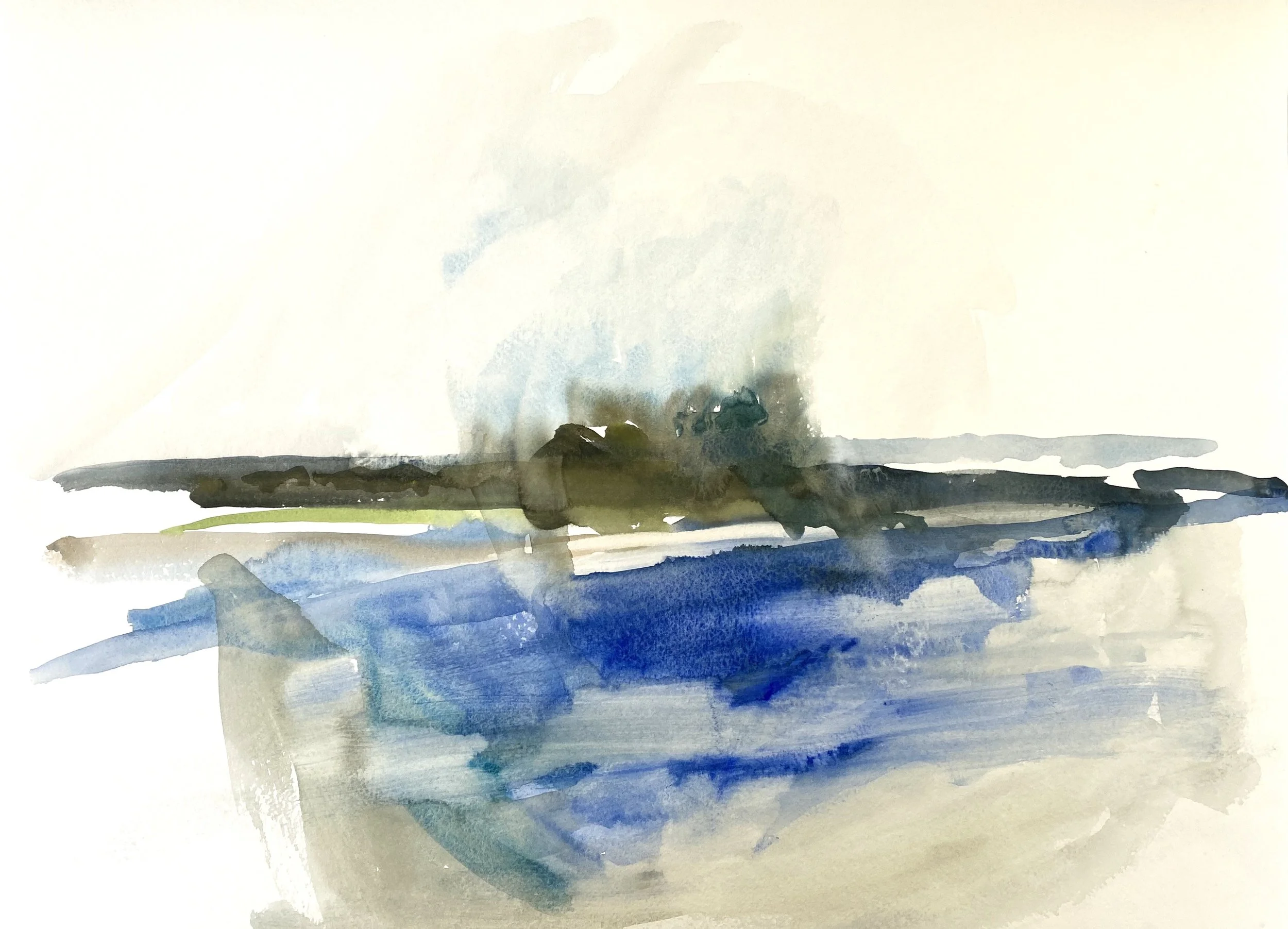 Louse Point 2, 2017. 18x24 in. Watercolor