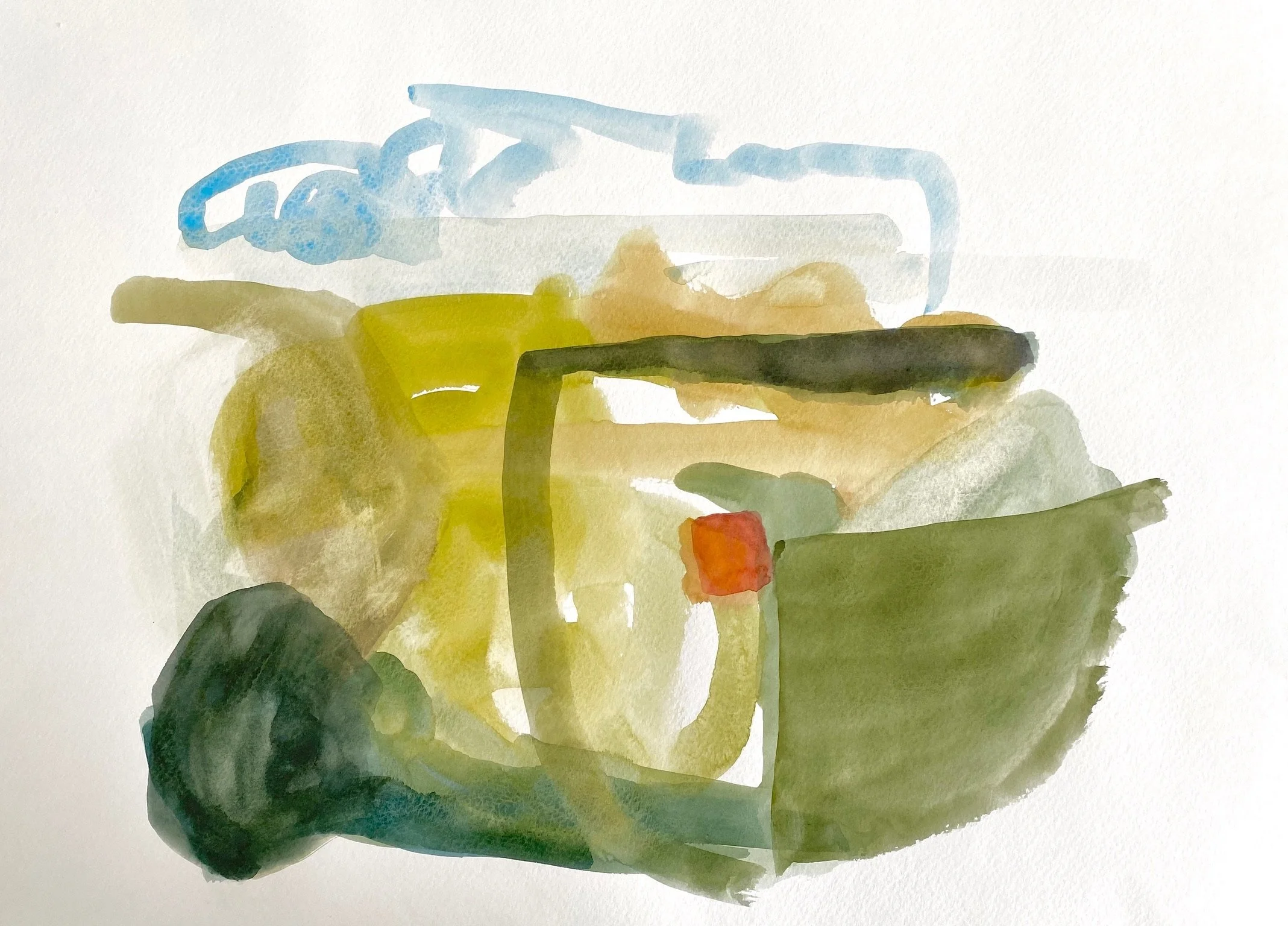 It Won't Rain, 2020. 18x24 in. Watercolor