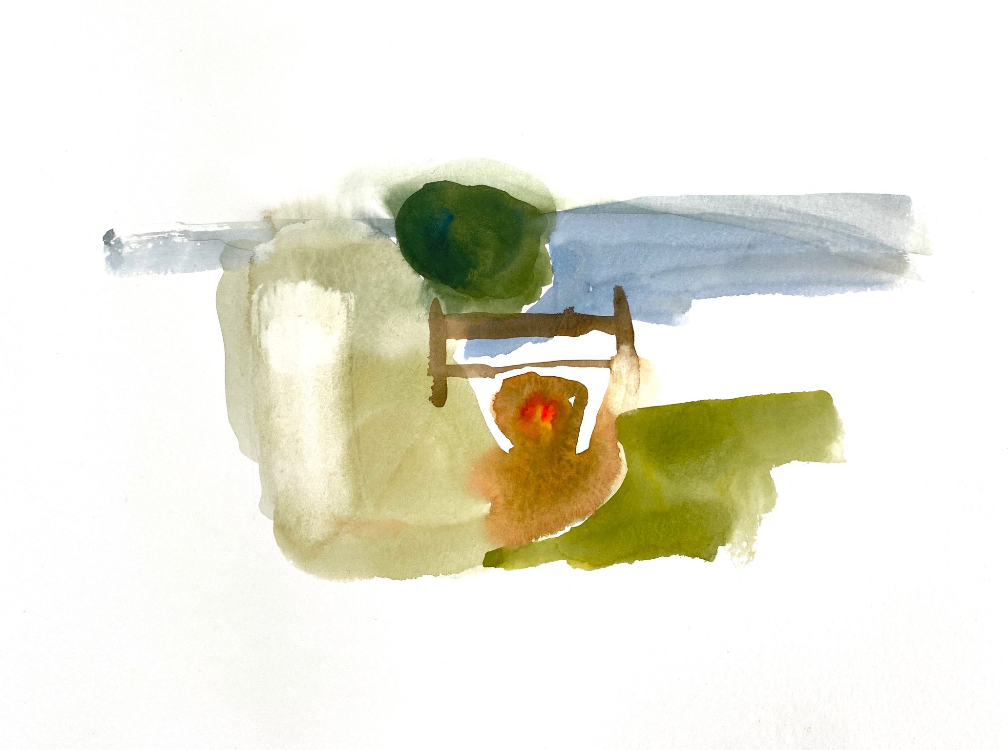 Yesterday, 2020. 11x15 in. Watercolor