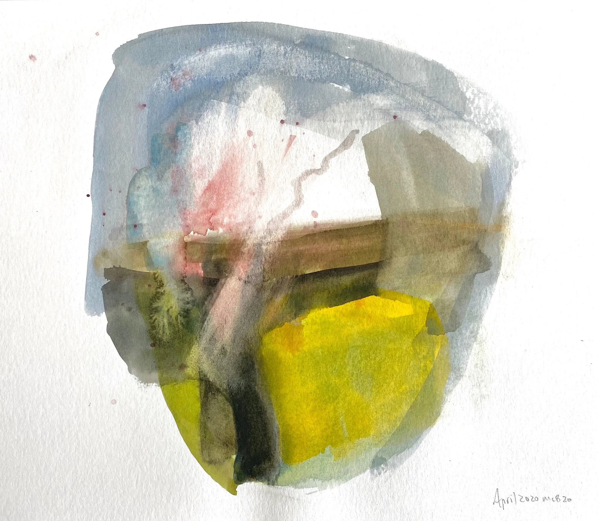 April, 2020. 11x14 in. Watercolor