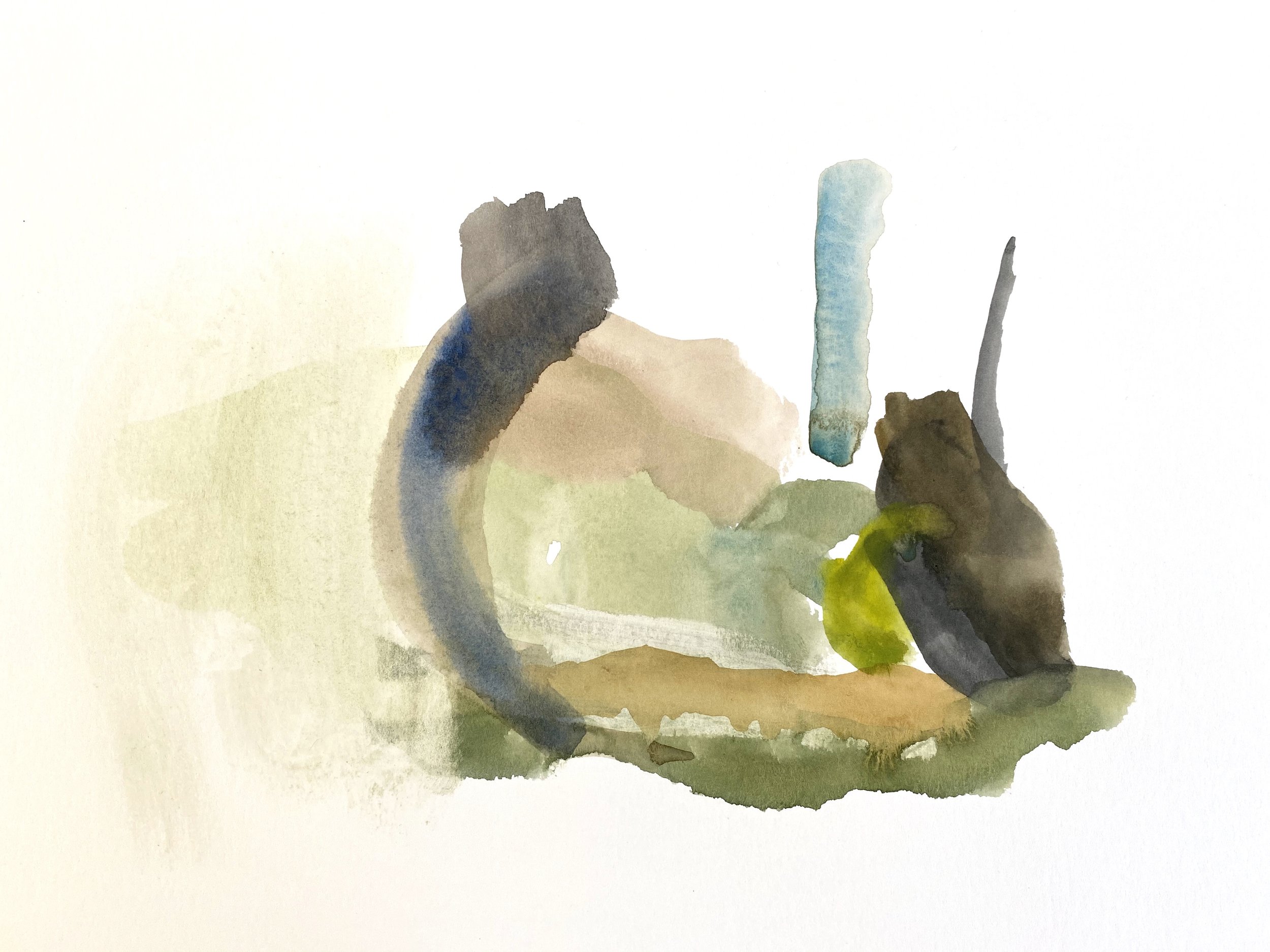 April Is Weird, 2020. 11x15 in. Watercolor