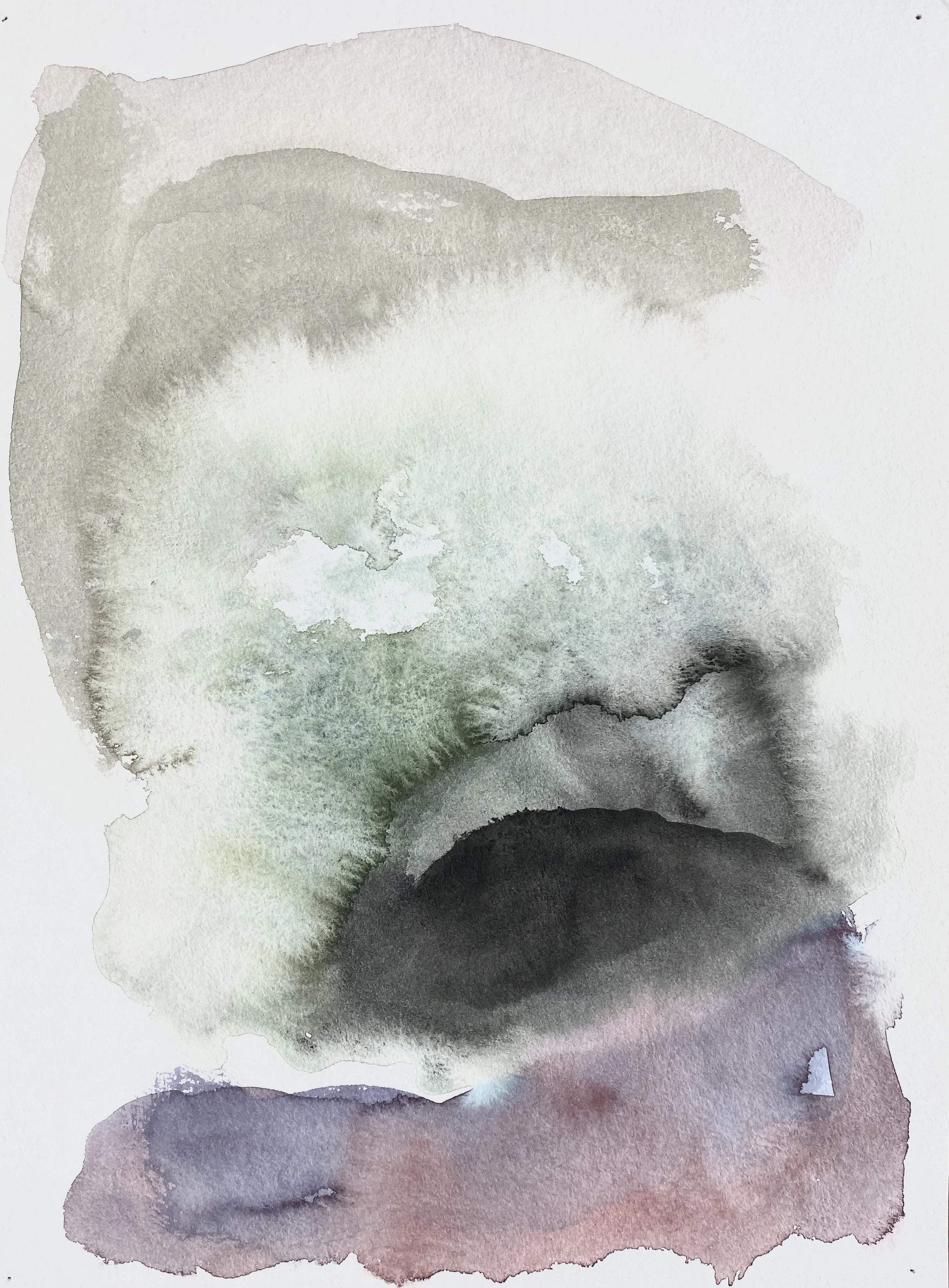 Morning 2, 2017. 12x9 in. Watercolor