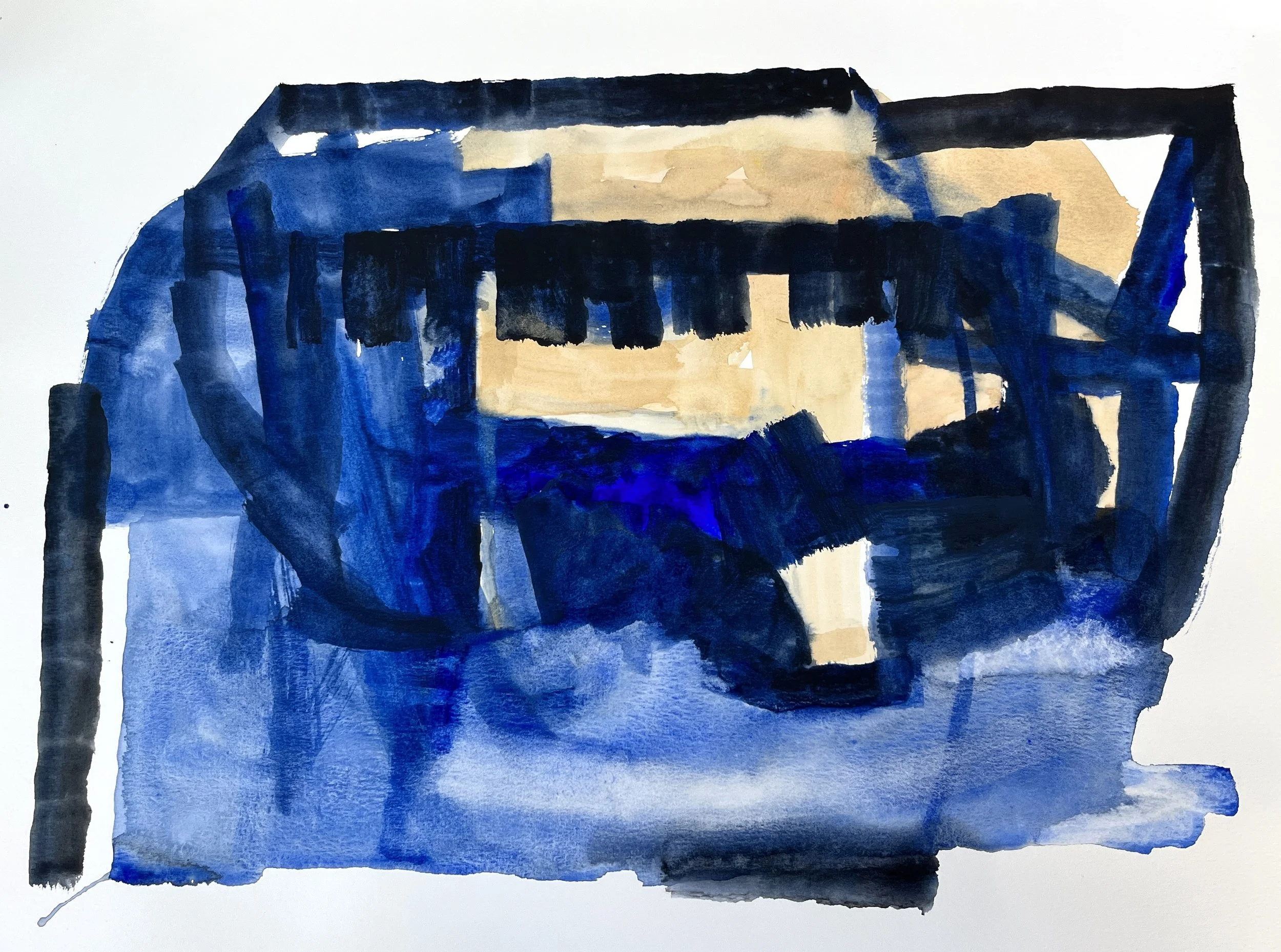 Cottonwood, 2023. 18x24 in. watercolor on paper
