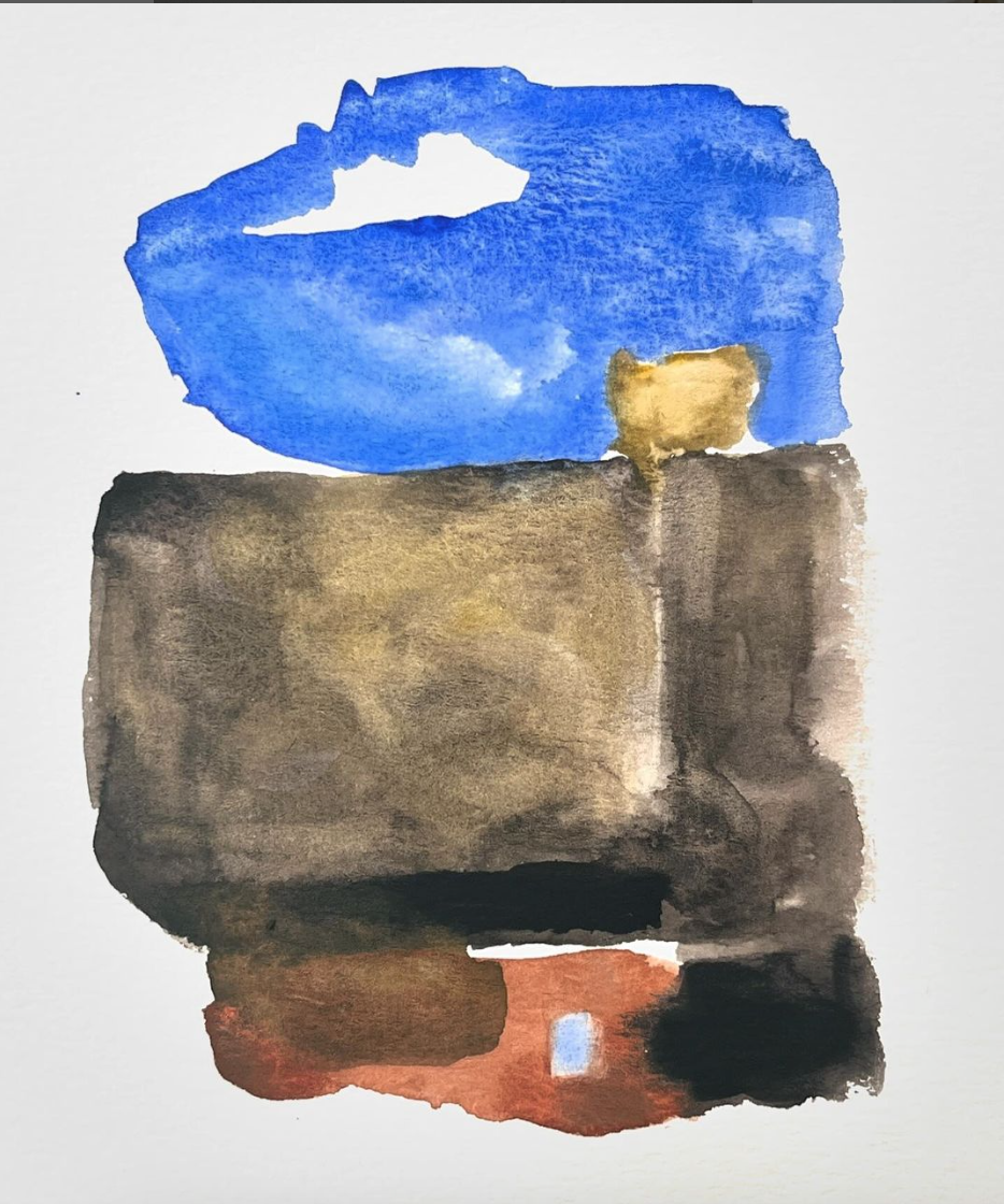 Adobe, 2023. 12x9 in. watercolor on paper