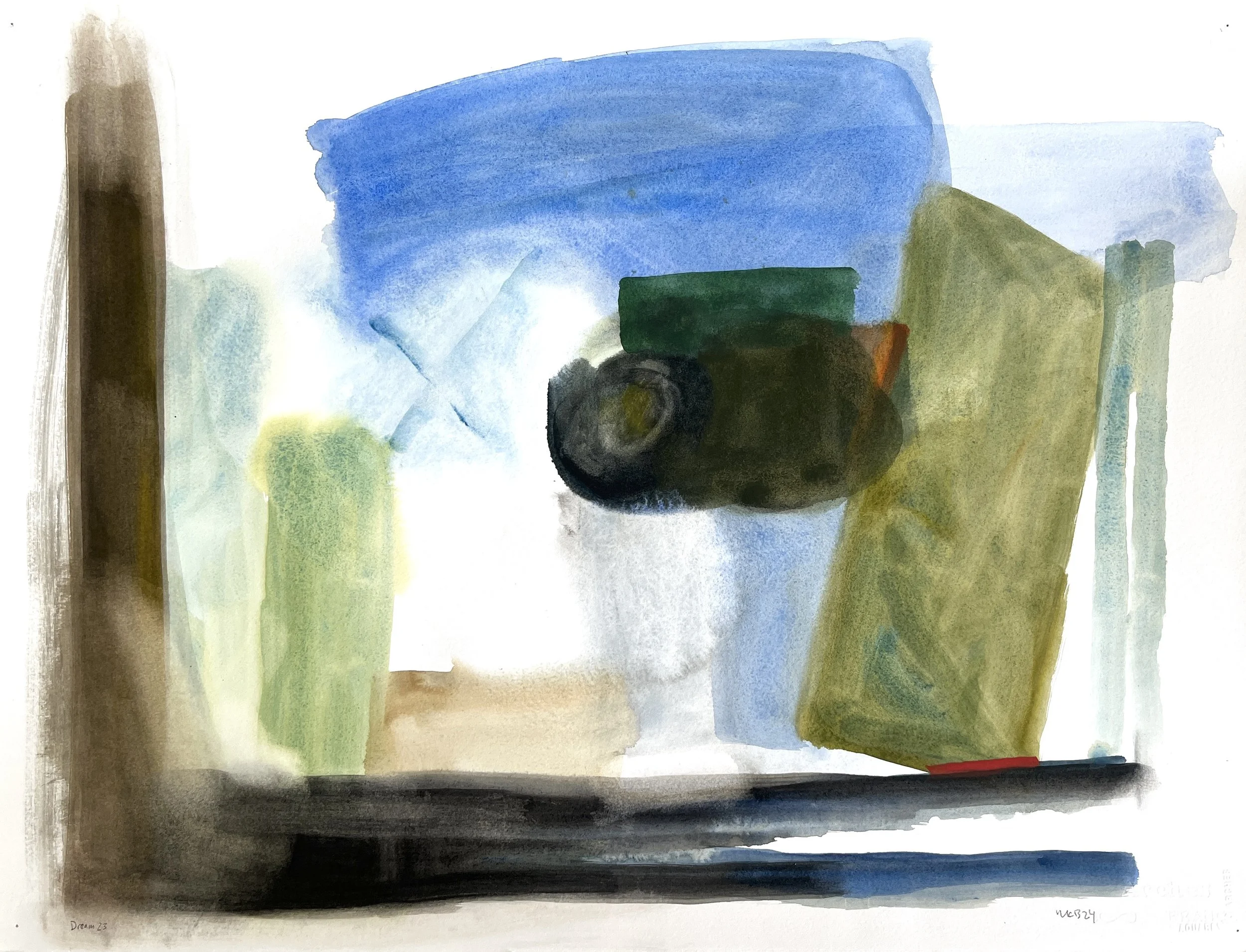 Dream 23, 2024 22x30 in. watercolor on paper