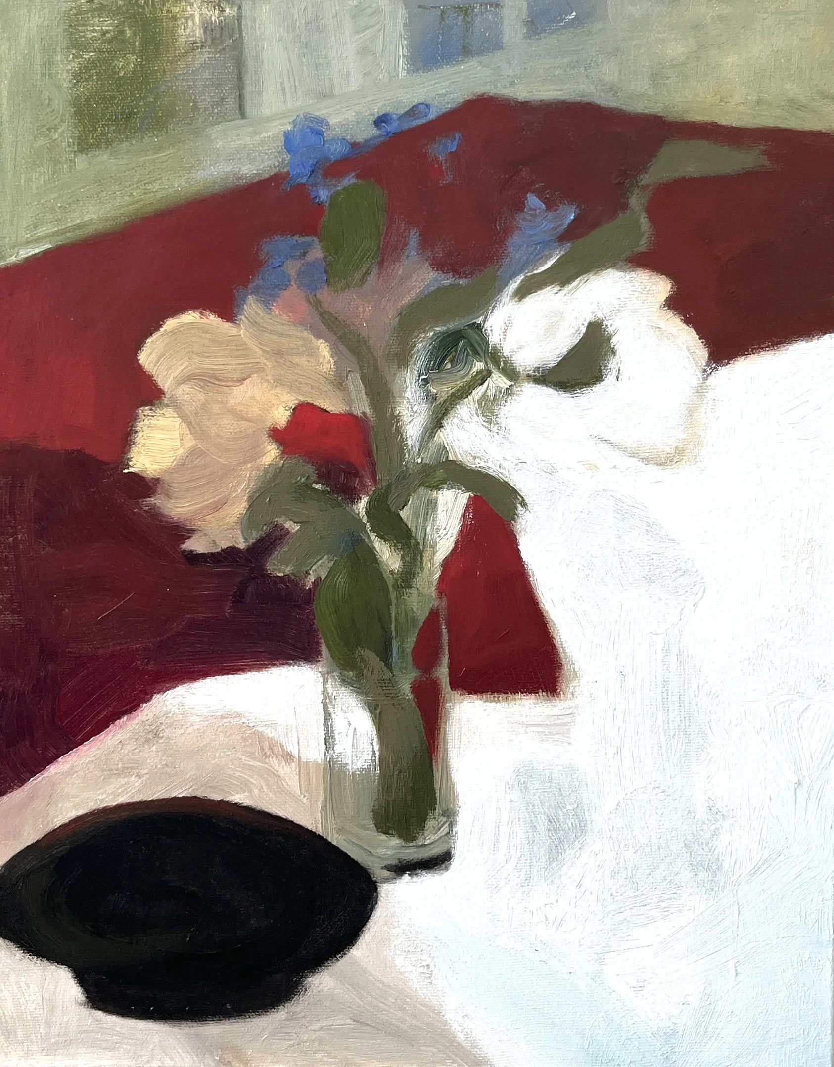 Red Black, 2020. 20x16 in oil on canvas