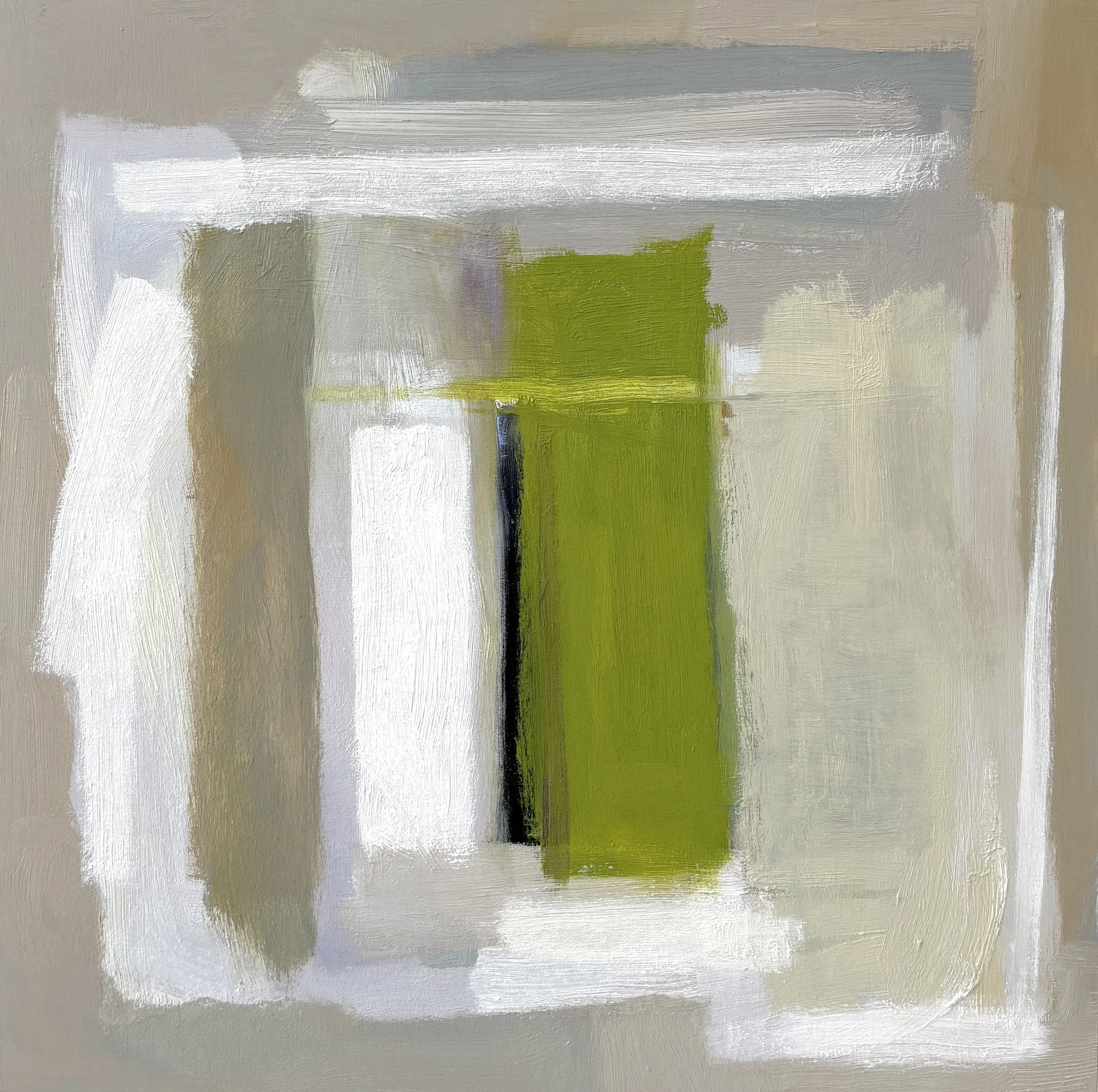 Into, 2024. 16x16 in. oil on wood panel