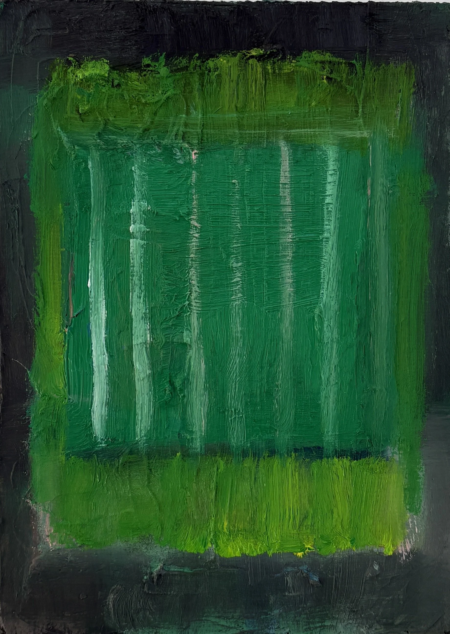 Zoo, 2025. 7x5 in.in. oil on wood panel (not avail)