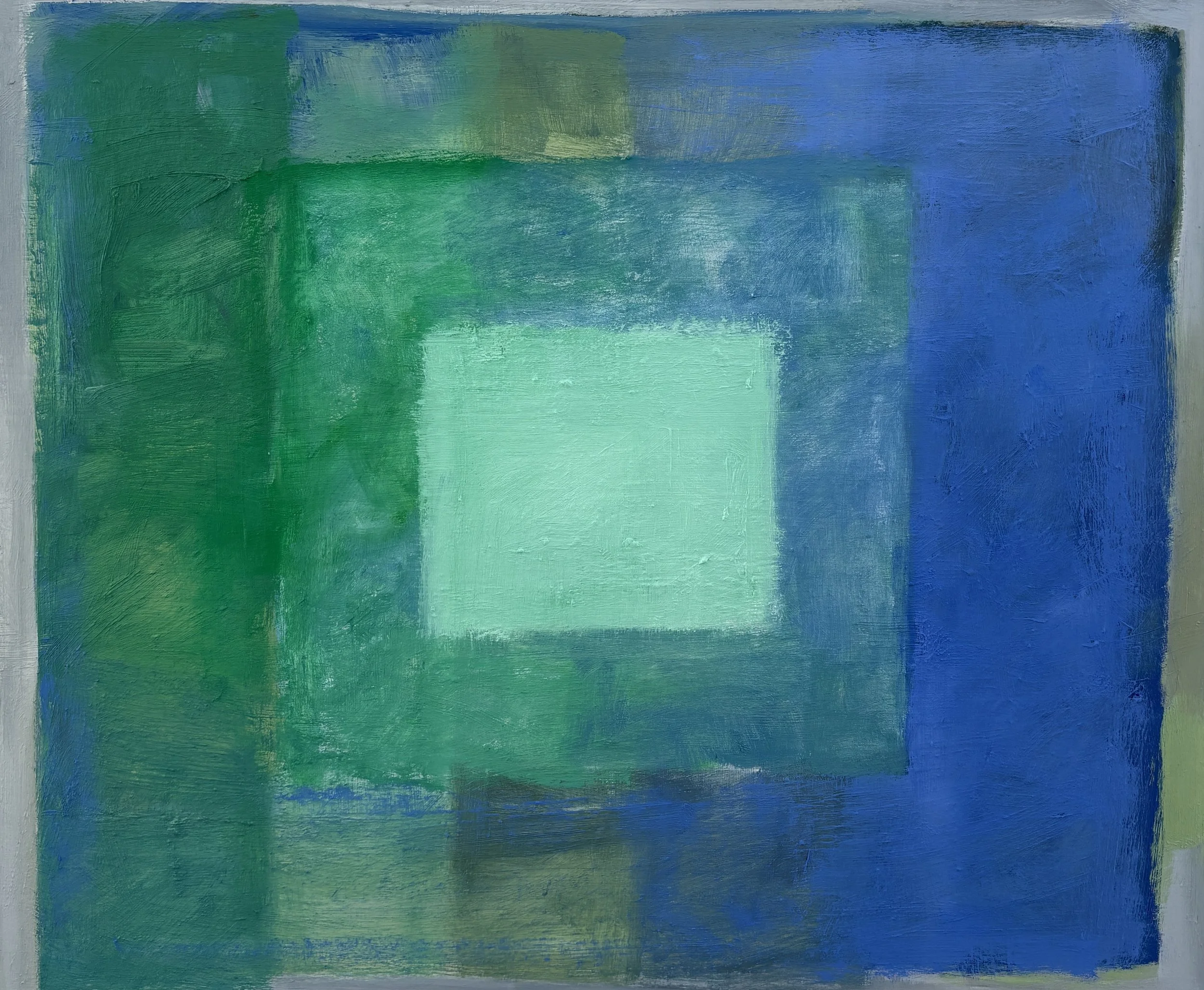 Stage, 2025. 20x24 in. oil on wood panel