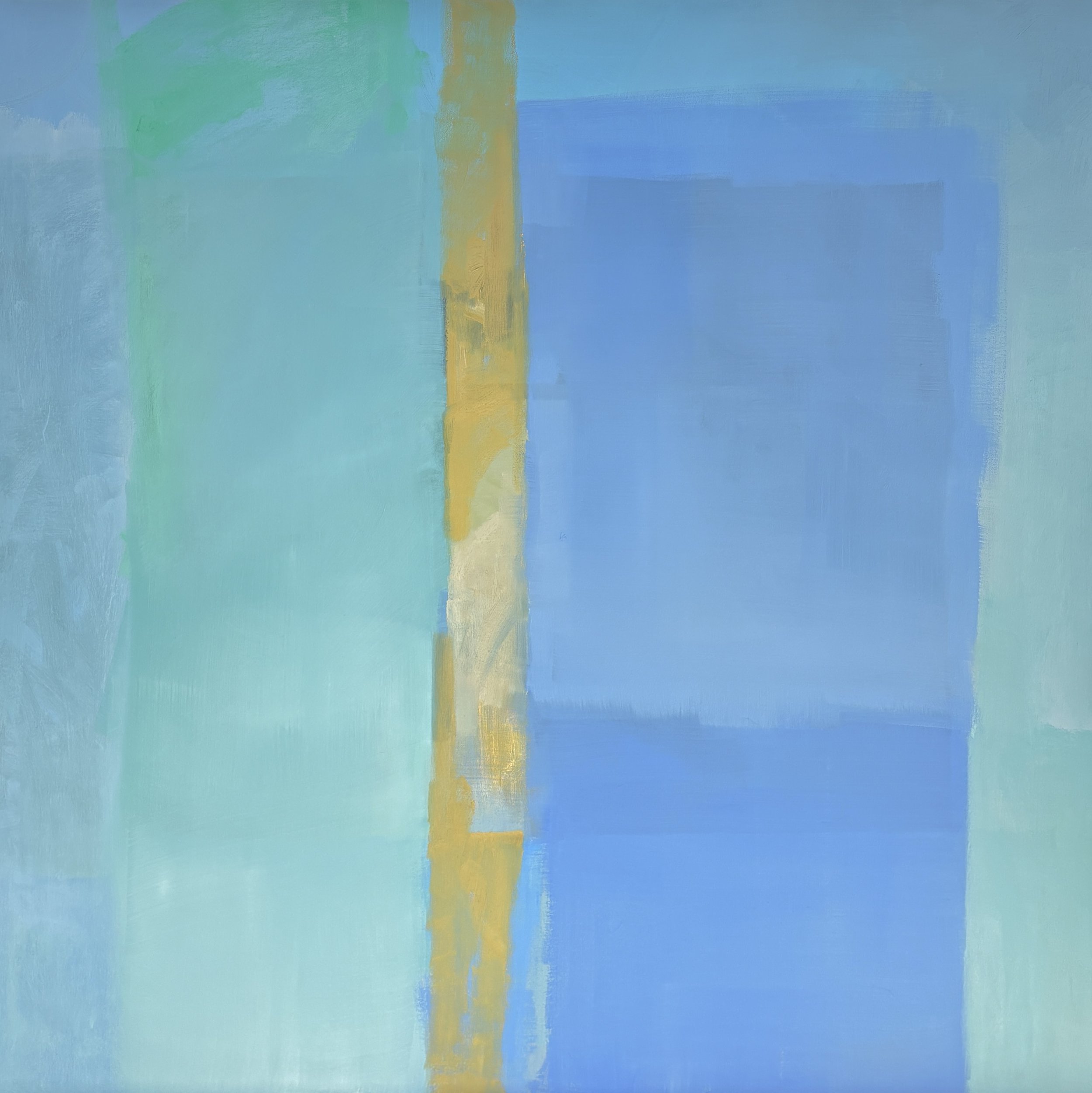 Lap, 2025. 48x48 in. Oil on canvas