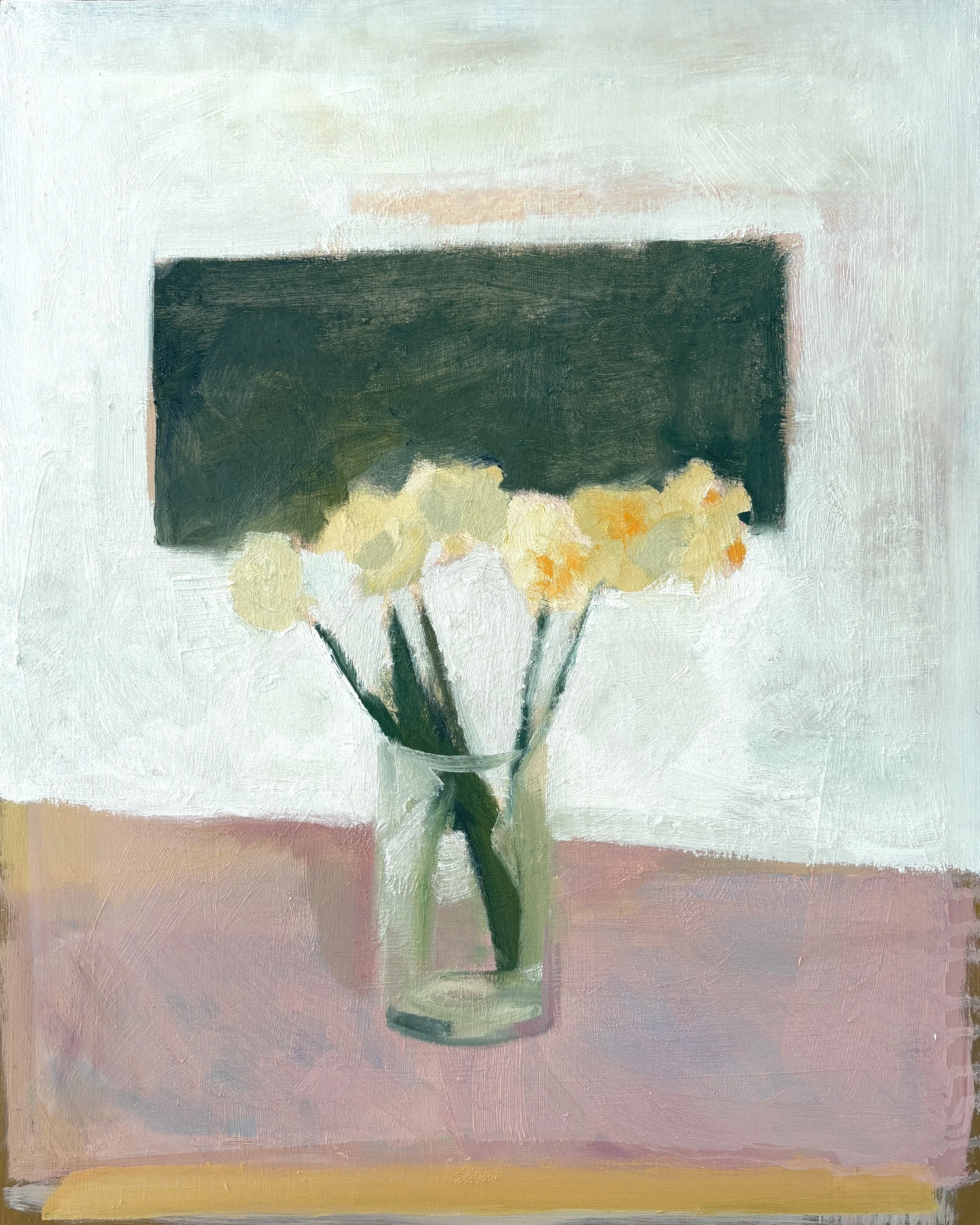 In Front, 2025. 20x16 in oil on cradled board