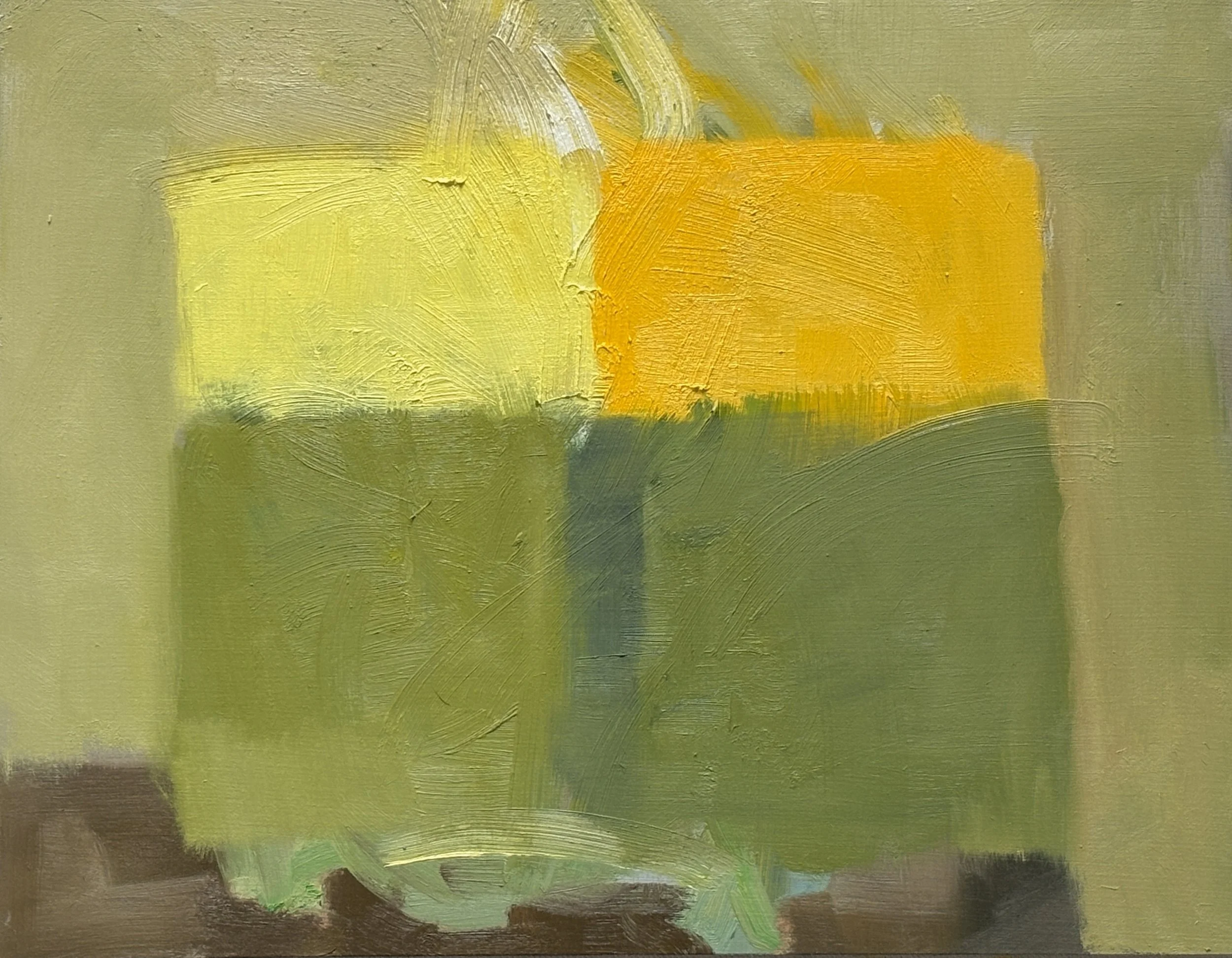 C K 2, 2025. 11x14 in. oil on cradled board