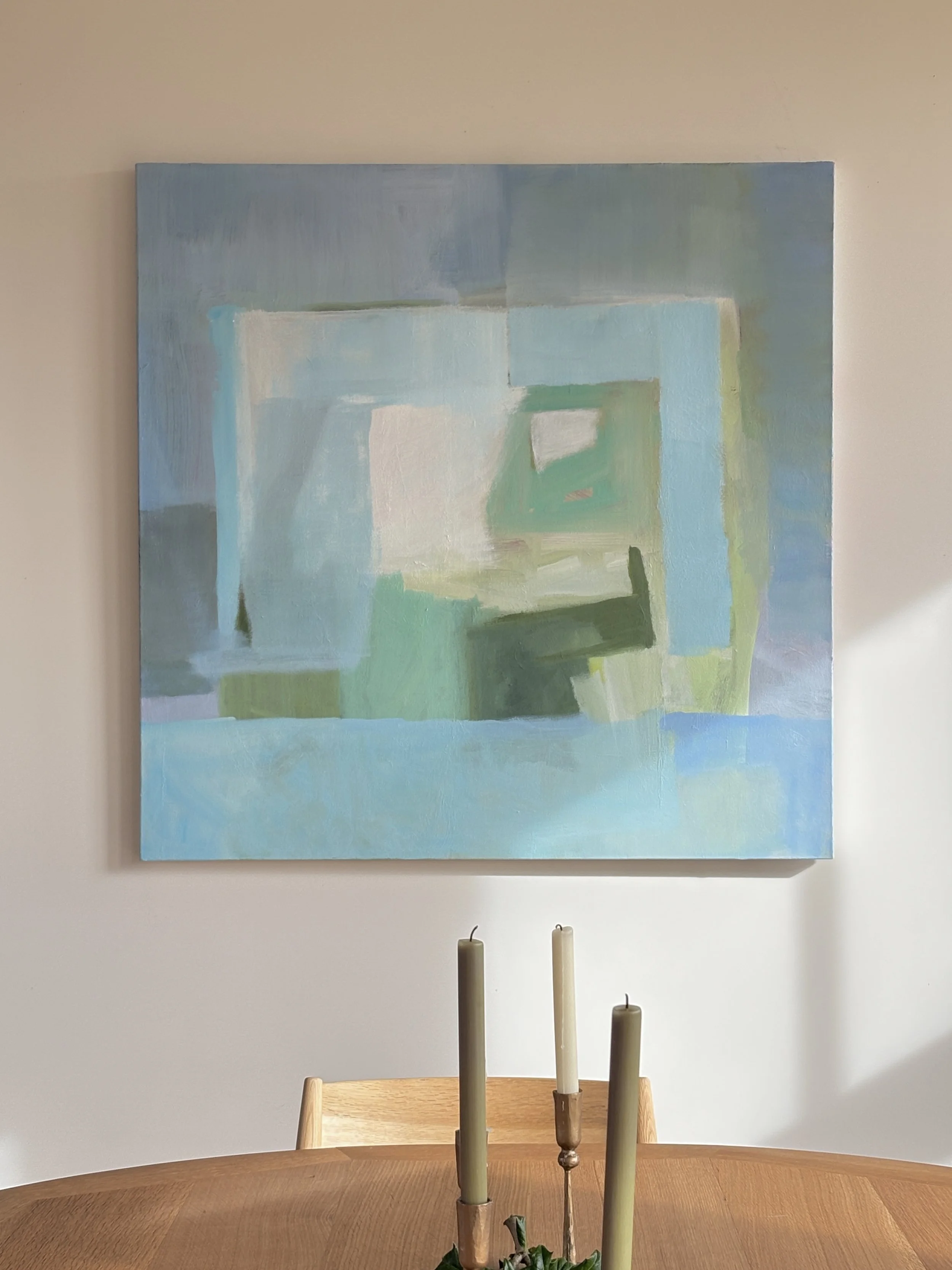 This Morning, 2024. 48x48 in. Oil on canvas (not avail)