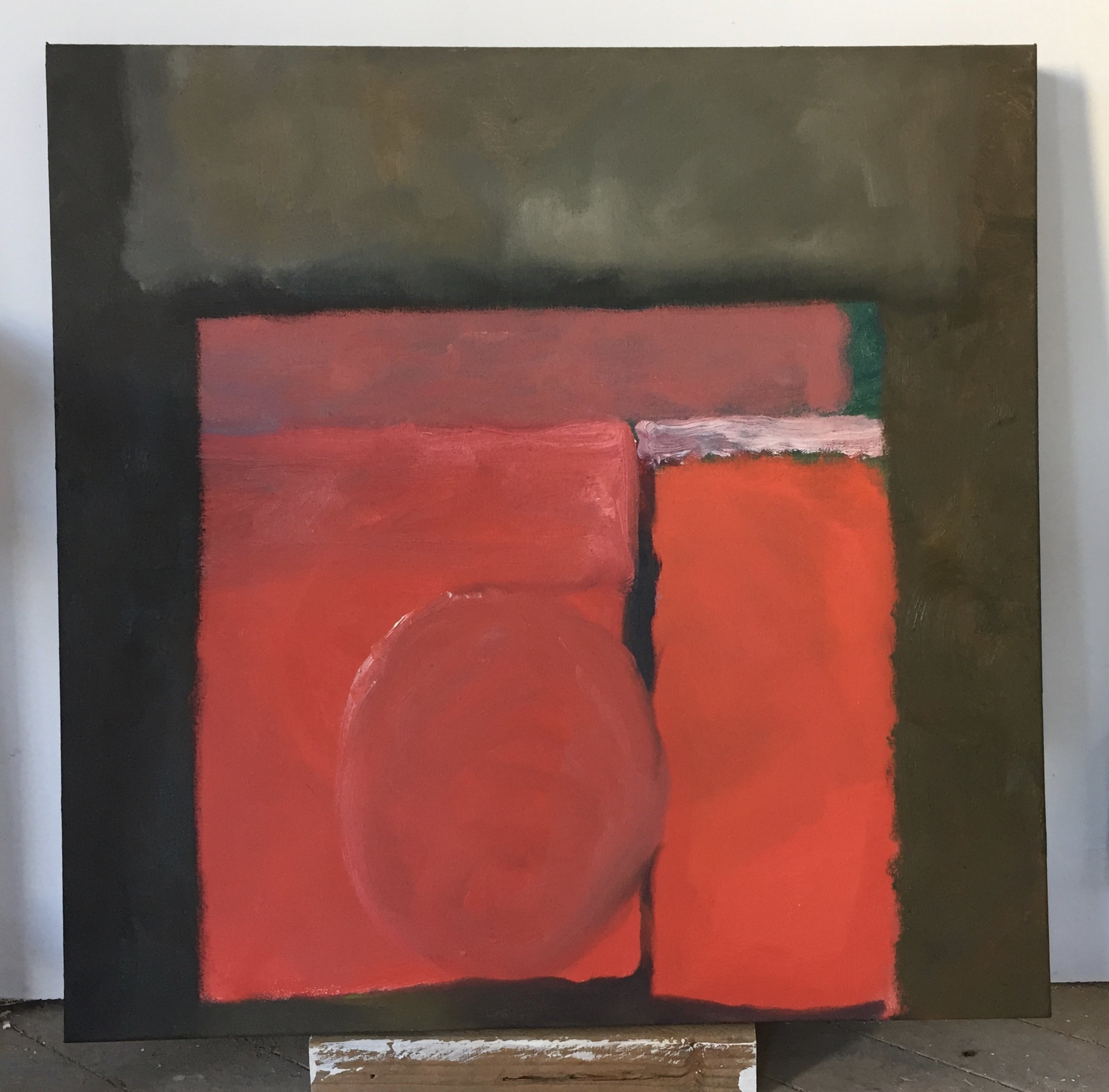 Red 24x24 inches oil on canvas (not avail)