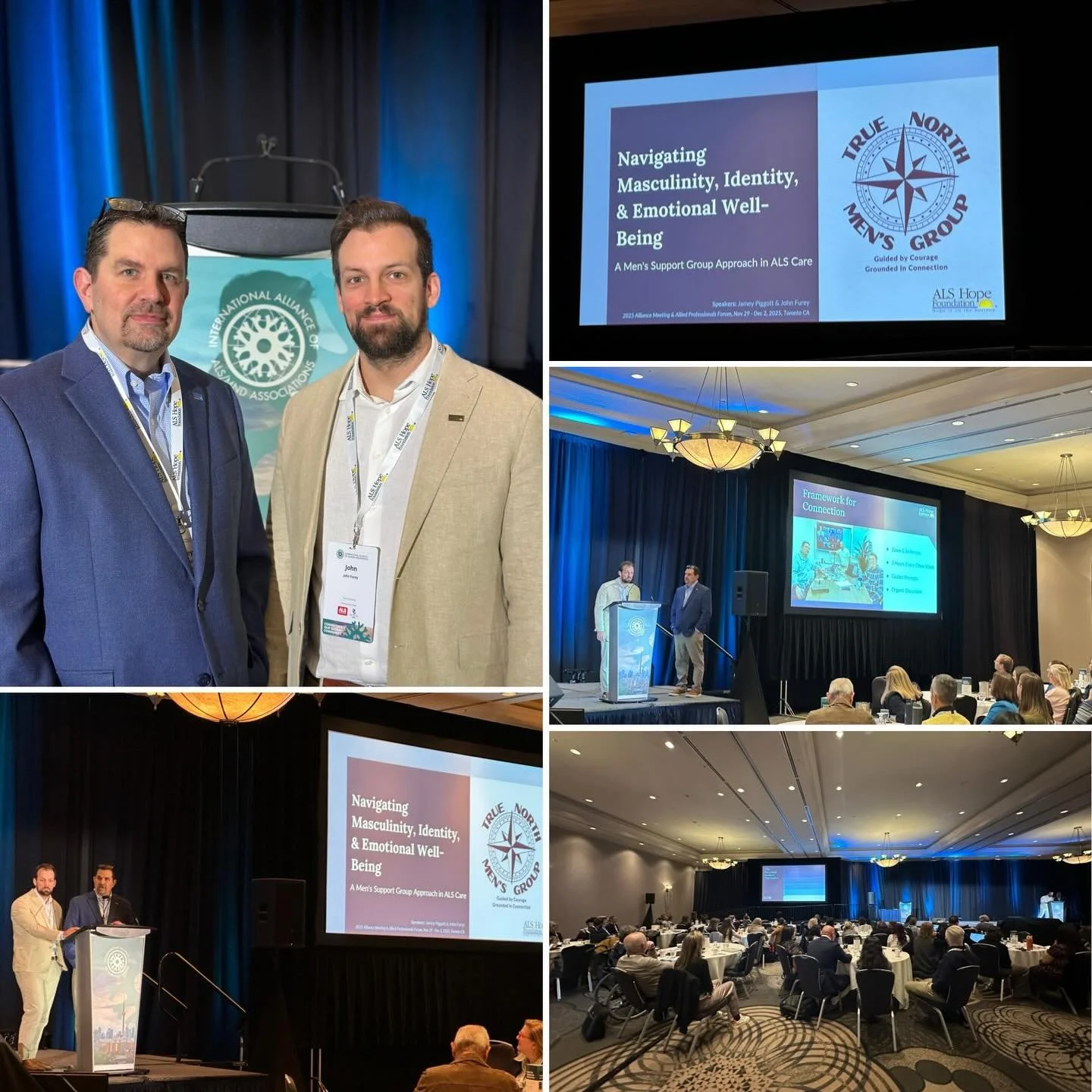 Jamey Piggott and John Furey presented on the development of the True North Men&rsquo;s Group at the IAAA today in Toronto, CA. Many great questions and follow up to this well received presentation! @als.mndalliance