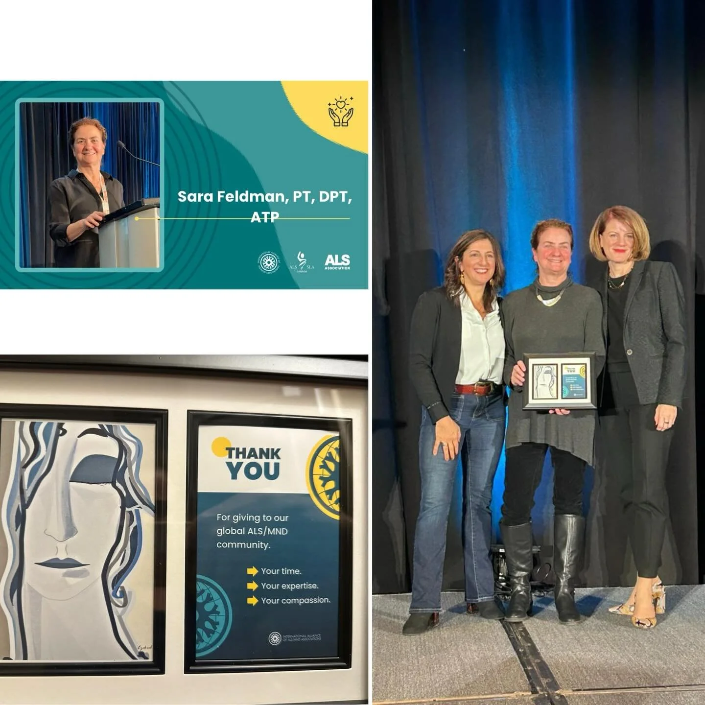 At the International Alliance of ALS/MND Associations meeting this week, Sara Feldman was thanked for her many years of remarkable service to our global community as she steps down from her roles with the Alliance. 💙 We truly appreciate her countles