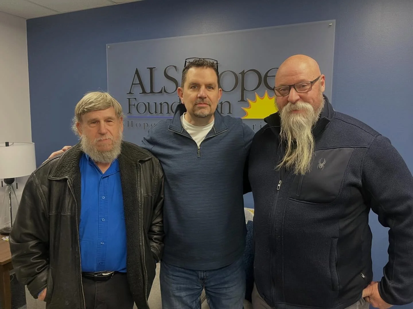 We had some new visitors to the ALS Hope Office! Brian and Steve of Hahn Welding Supply Allentown stopped by to make a donation in honor of Brian&rsquo;s beautiful mother. We are so lucky to have great community partners like Brian and Steve supporti