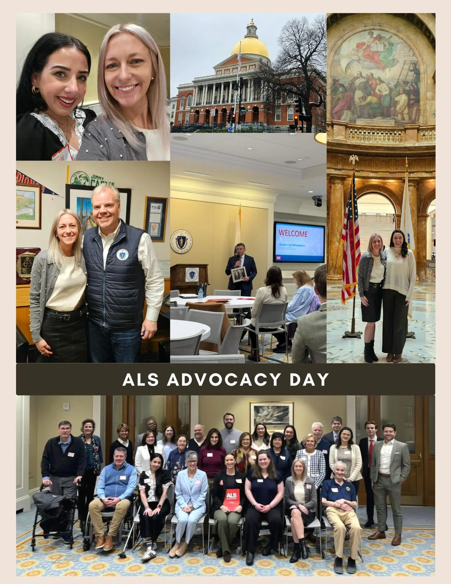 On April 7th, our Director of ALS Hope North Ashley Corbin participated in the 2nd ALS Advocacy Day at the State House in Boston, MA. Working in collaboration with the ALS Association, along with people living with ALS, caregivers and family members,