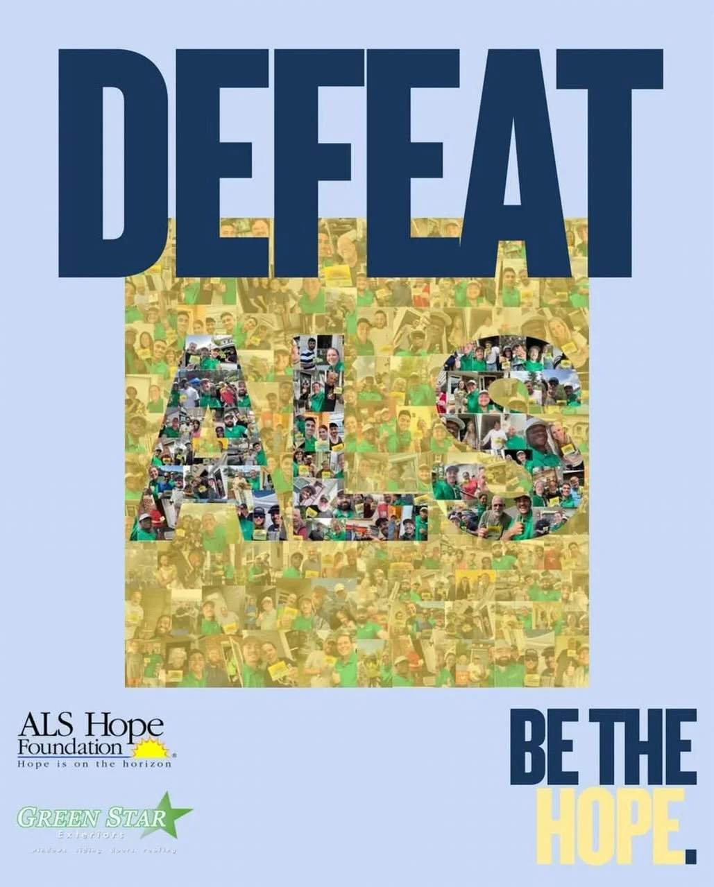 This May, in honor of ALS Awareness Month, our friends @greenstarexteriors are generously matching donations up to $250! We are incredibly appreciative of this support from our community. 
💙💛
To donate, visit https://givebutter.com/2026-green-star-