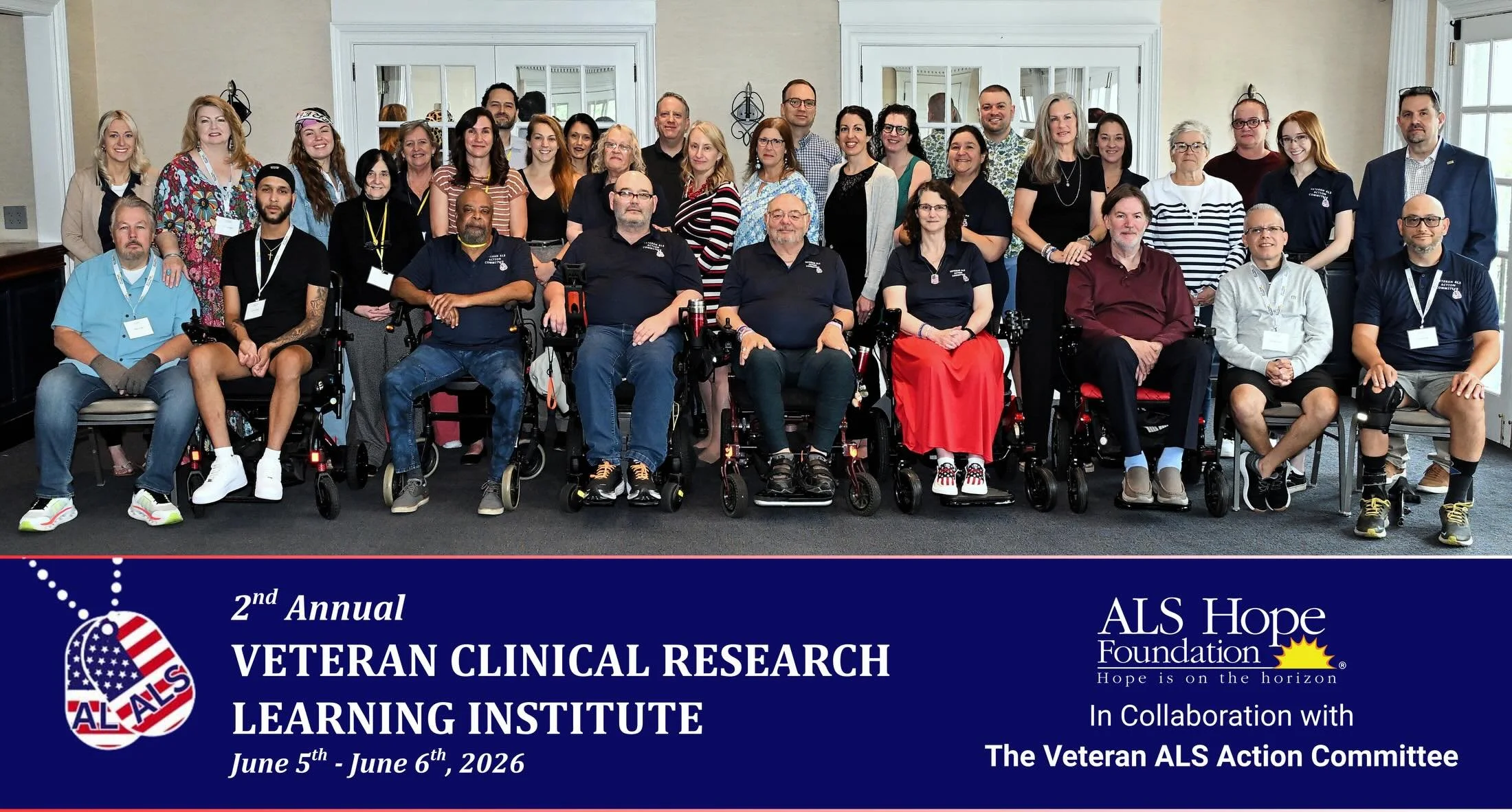 We were back at the Desmond this past weekend for the 2nd Annual Veteran Clinical Research Learning Institute! Veterans living with ALS from across the country came together to learn from each other and from our distinguished faculty. The CRLI progra