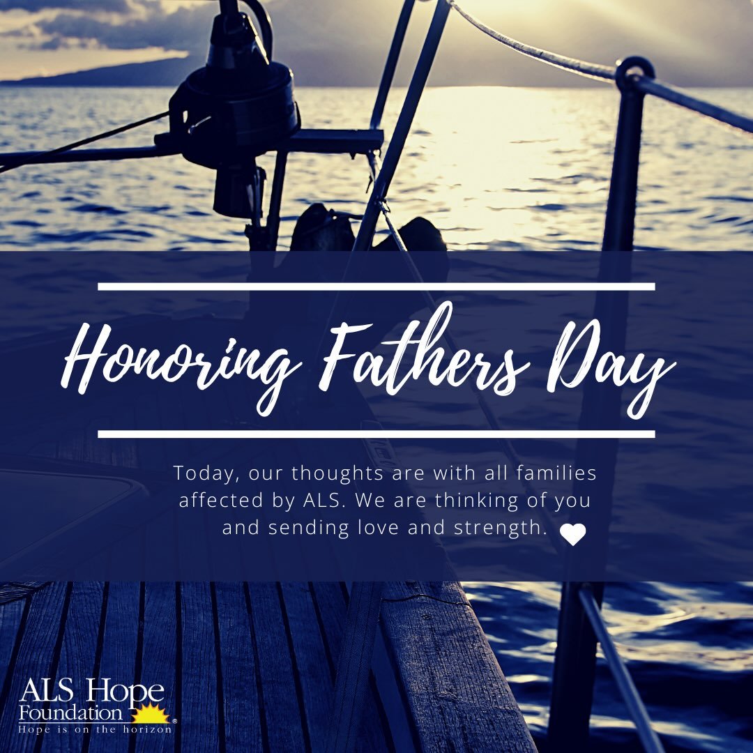 Honoring Fathers Day and thinking of all of the families that are touched by ALS. 💙