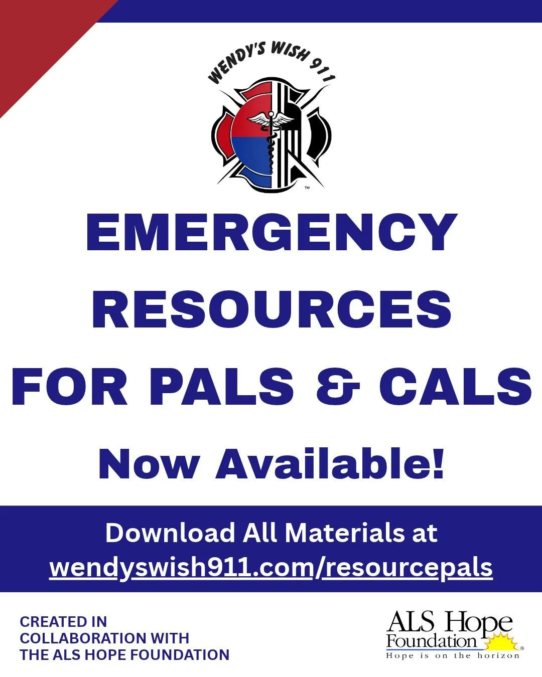 🚨 New Wendy&rsquo;s Wish 911 Emergency Resources!

In an emergency, every minute matters. Understanding ALS can help prevent harmful misunderstandings and ensure safer, more informed care.

In partnership with the ALS Hope Foundation, Wendy&rsquo;s 