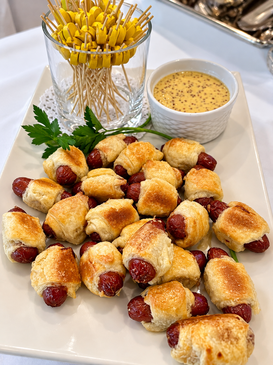 Pigs in  A Blanket Passed Hors D'Oeuvres