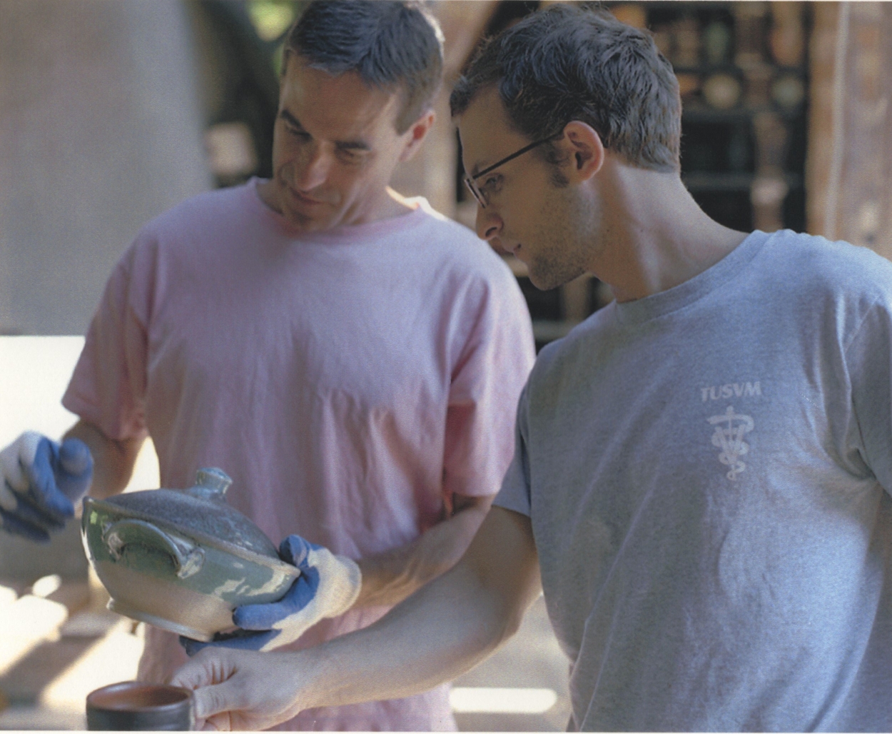 Mark Shapiro and Michael McCarthy at Stonepool Pottery
