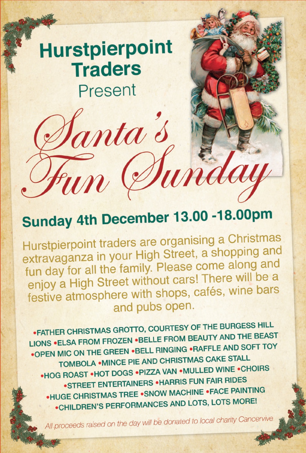 Hurstpierpoint Traders present Santa's Fun Sunday 2016