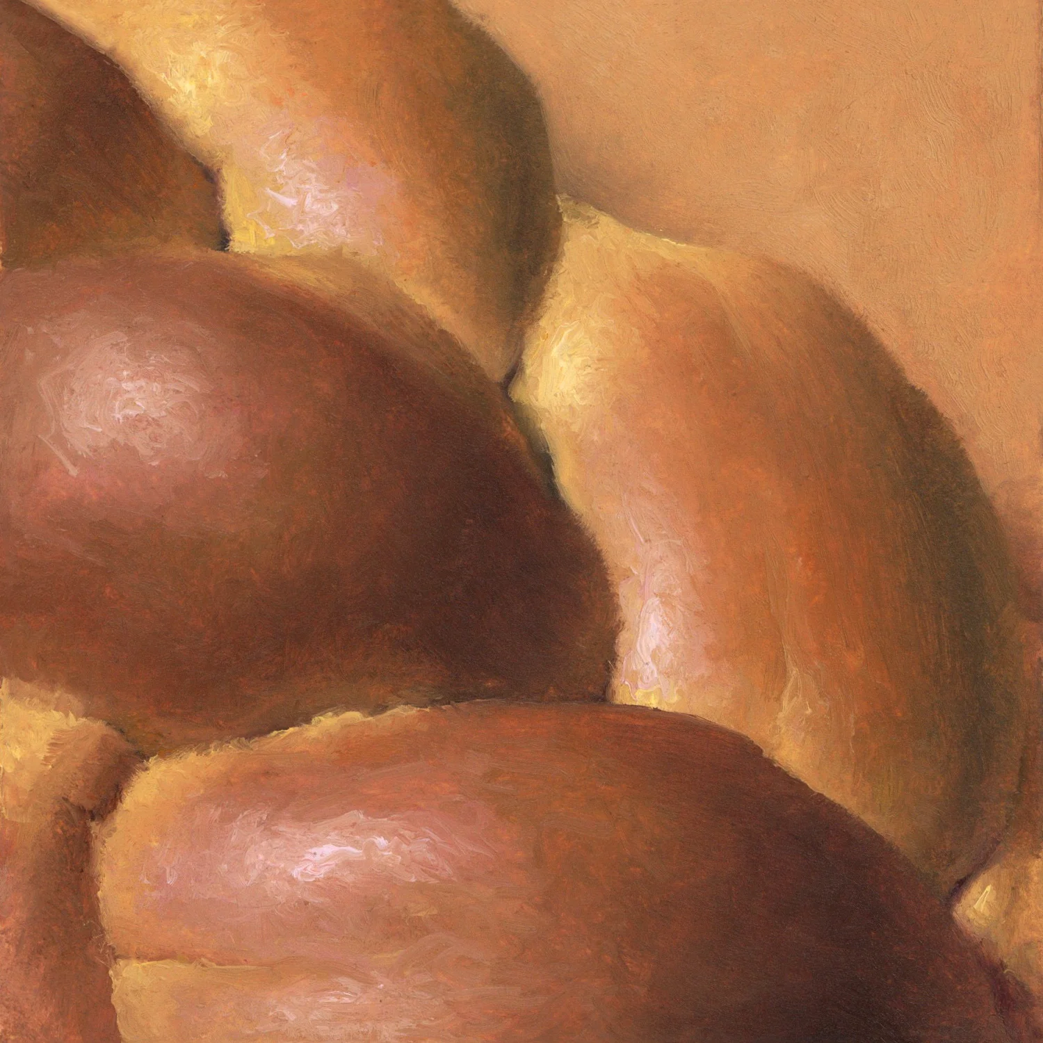 "Sequence", 5" x 5", Oil on paper