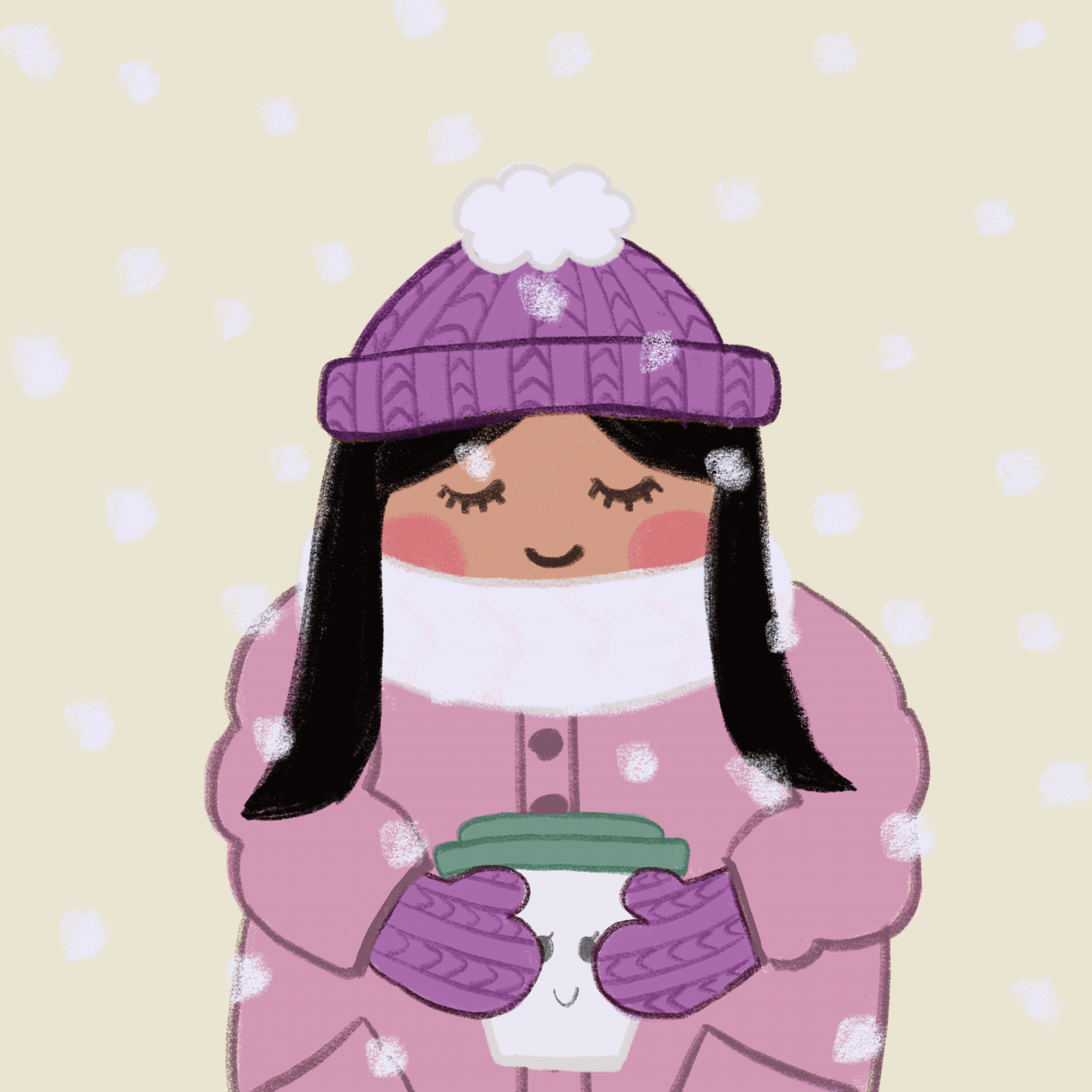 Self-portrait in the snow.gif