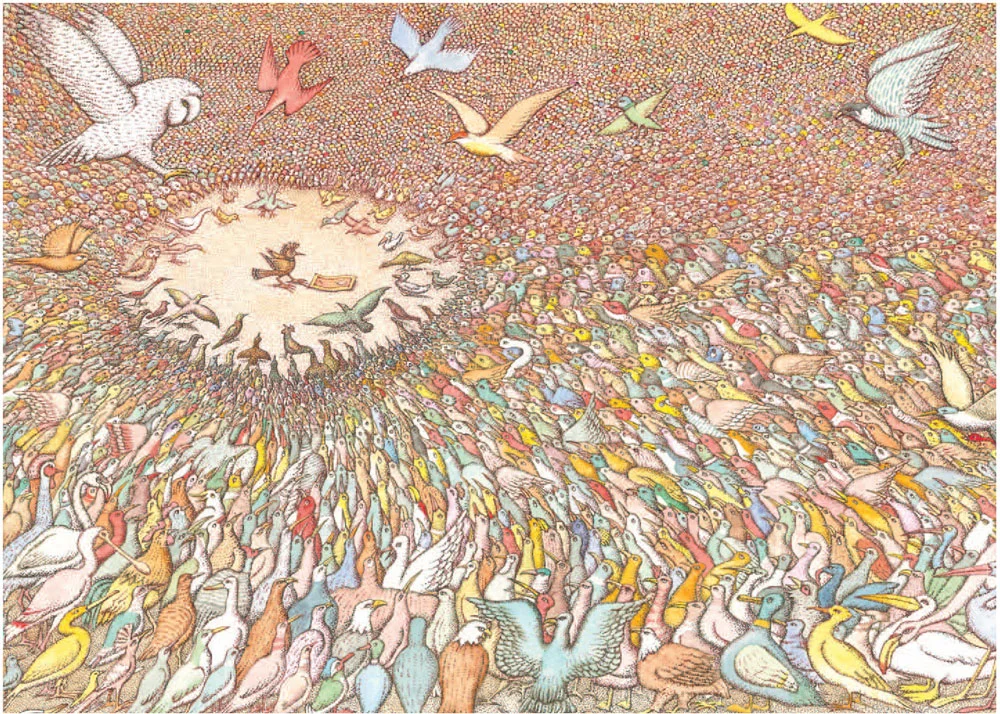 Eighteen Far Flyers Flocking 