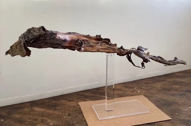  Reclaimed wood displayed in Christine’s studio 